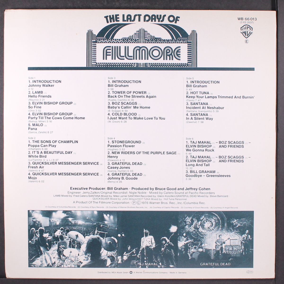 the last days of fillmore by VARIOUS
