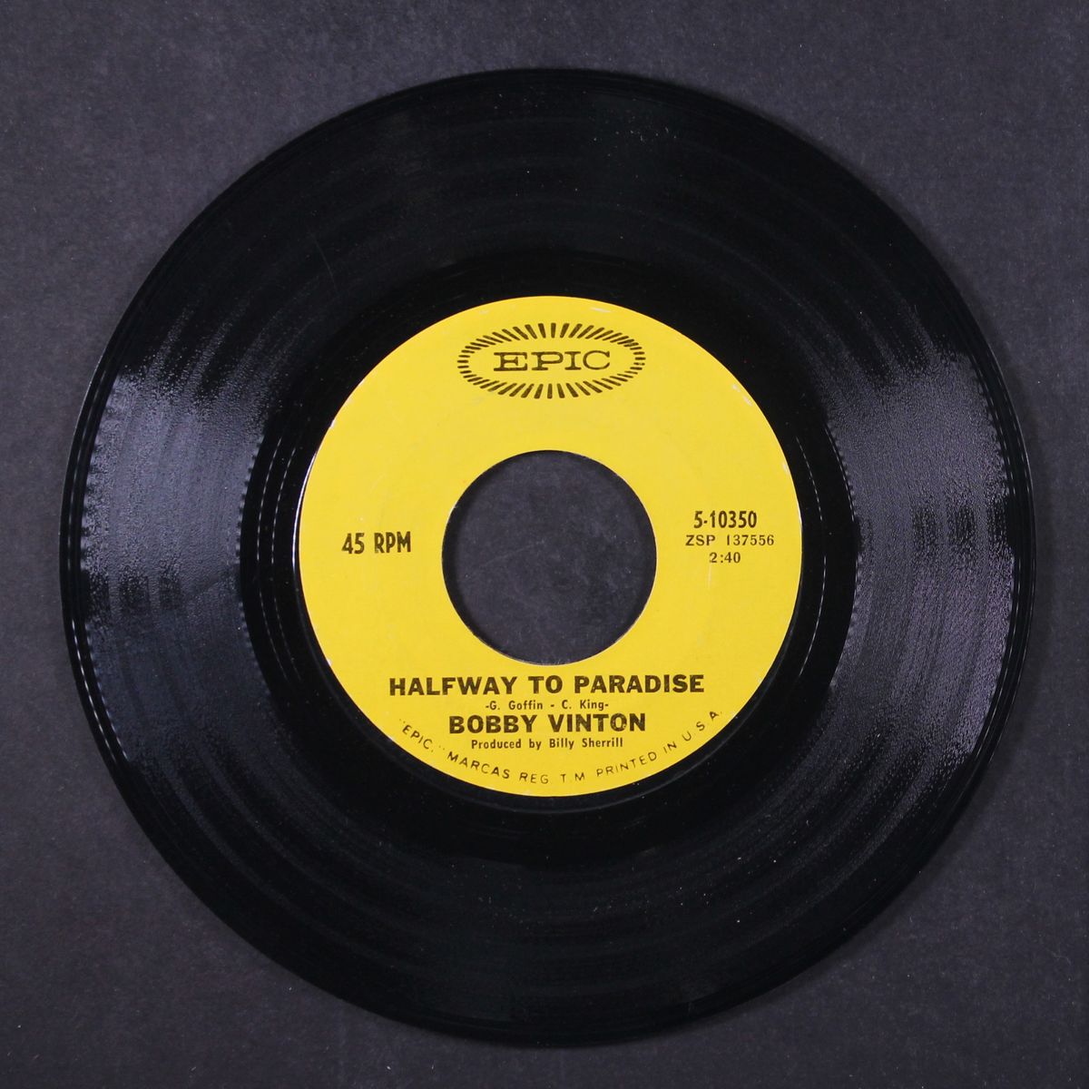 halfway to paradise / (my little) christie by BOBBY VINTON