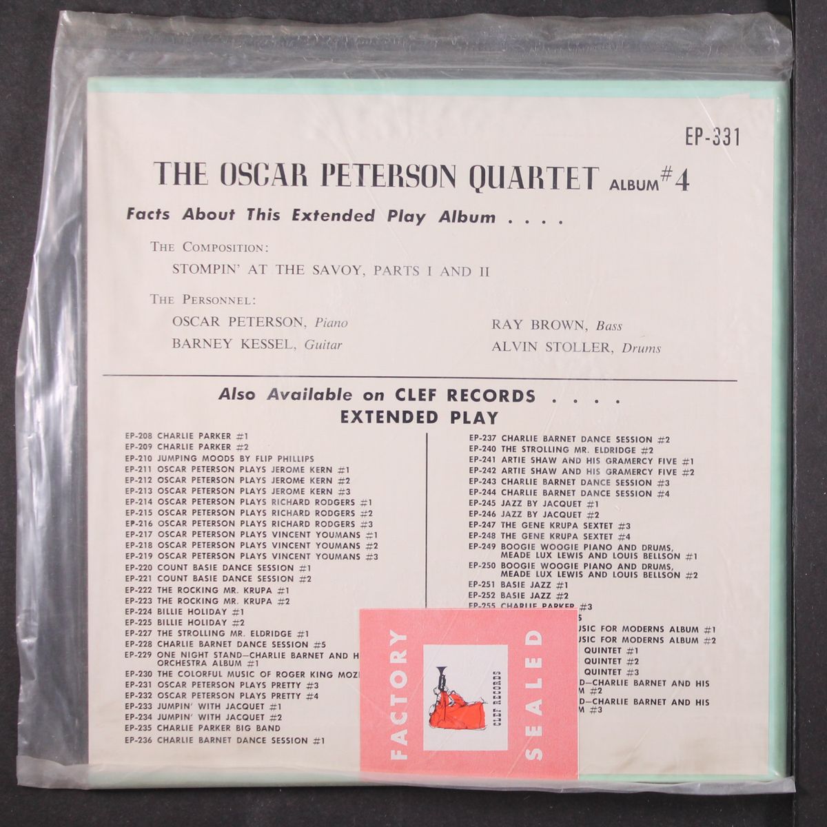 quartet #4 by OSCAR PETERSON