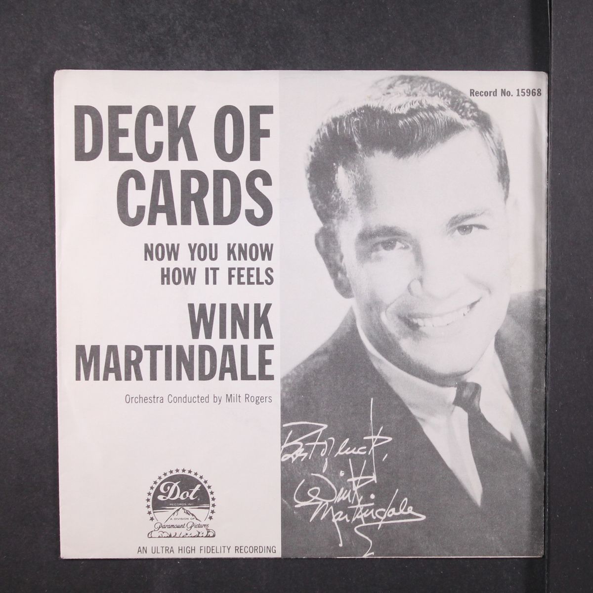 deck of cards / now you know how it feels by WINK MARTINDALE