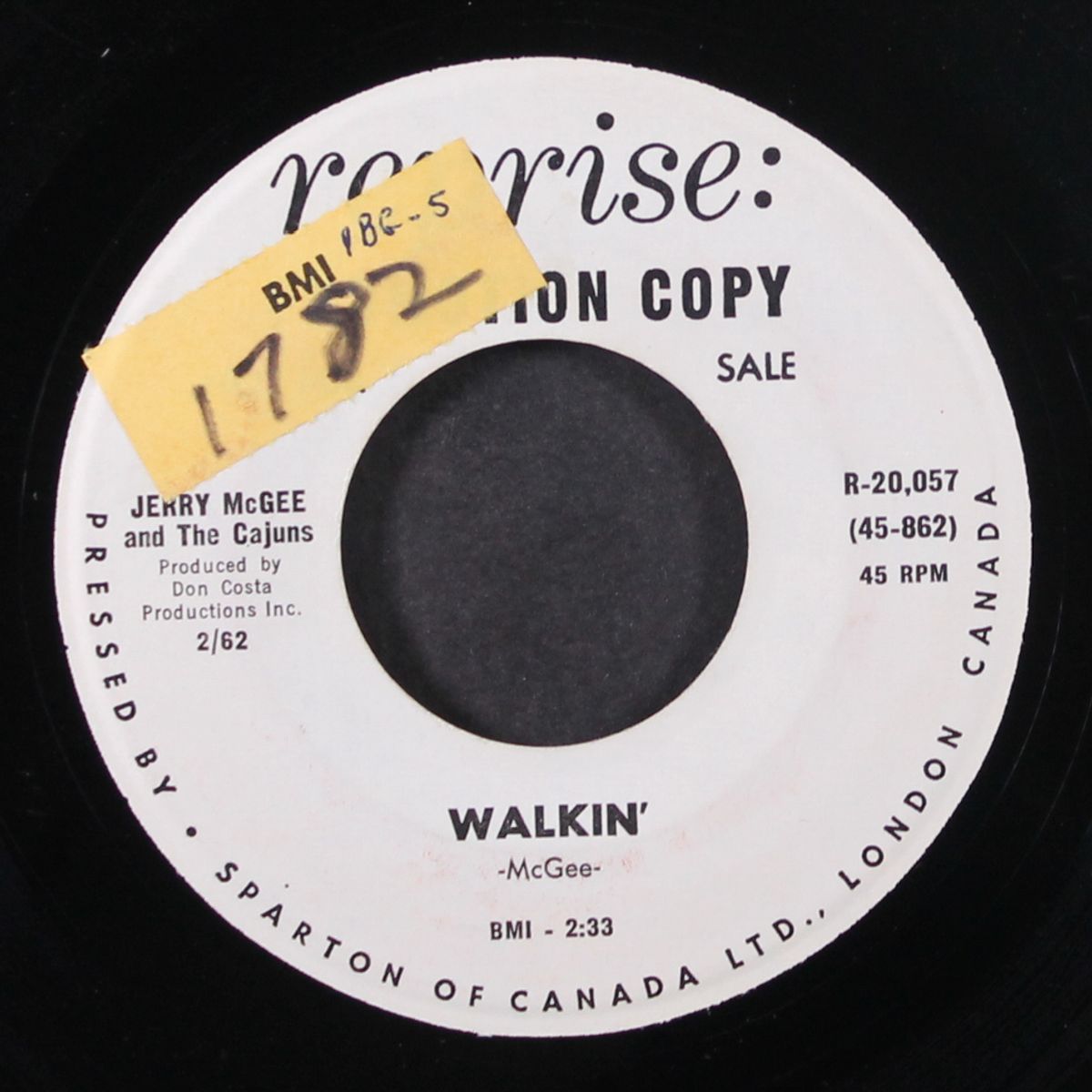 walkin' / blues train by JERRY MCGEE & CAJUNS