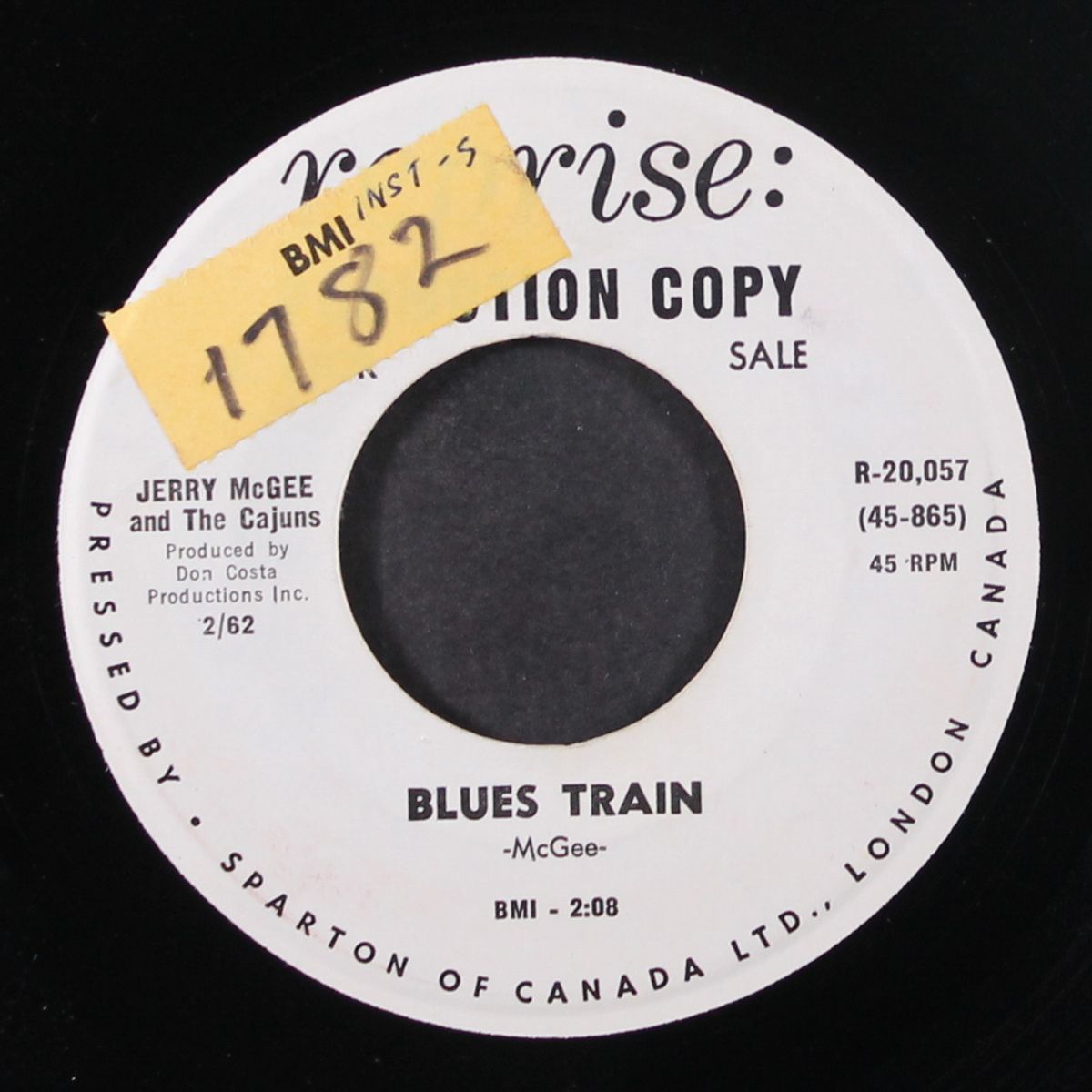 walkin' / blues train by JERRY MCGEE & CAJUNS