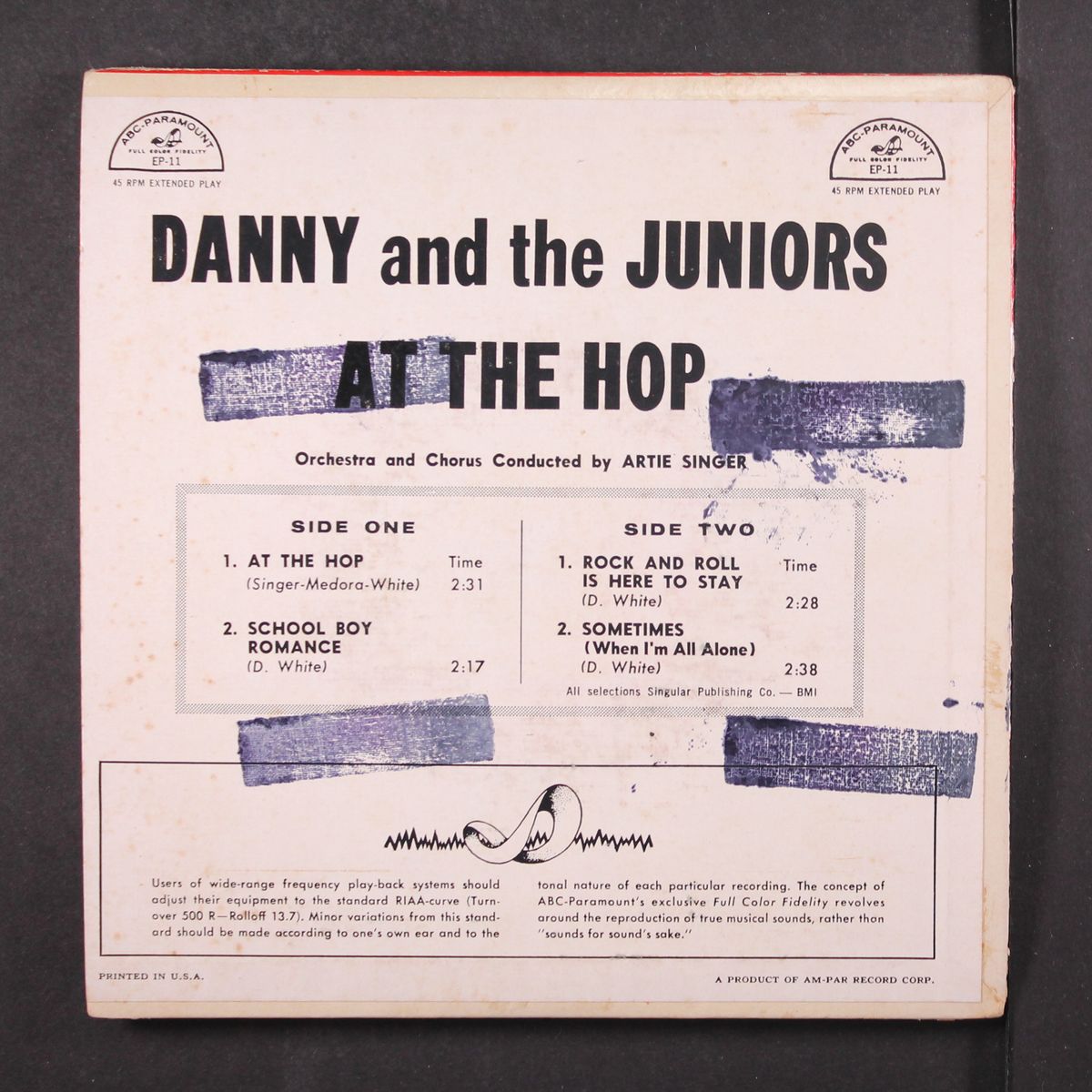 at the hop by DANNY & THE JUNIORS