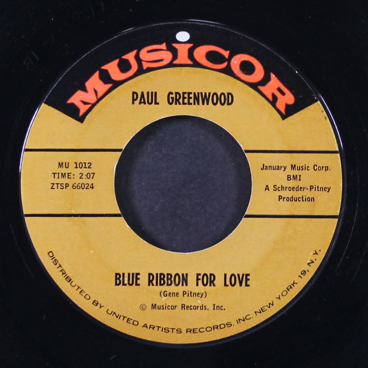 blue ribbon for love / outside heaven's door by PAUL GREENWOOD
