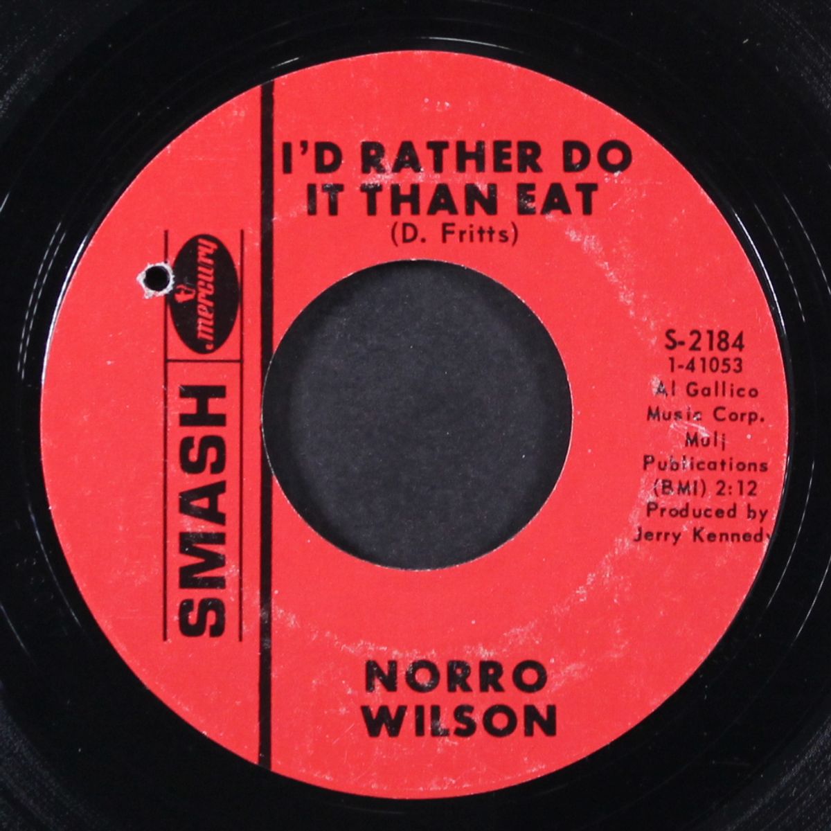 i'd rather do it than eat by NORRO WILSON