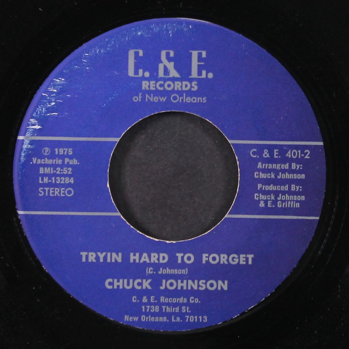 tryin' hard to forget / elephant fair by CHUCK JOHNSON