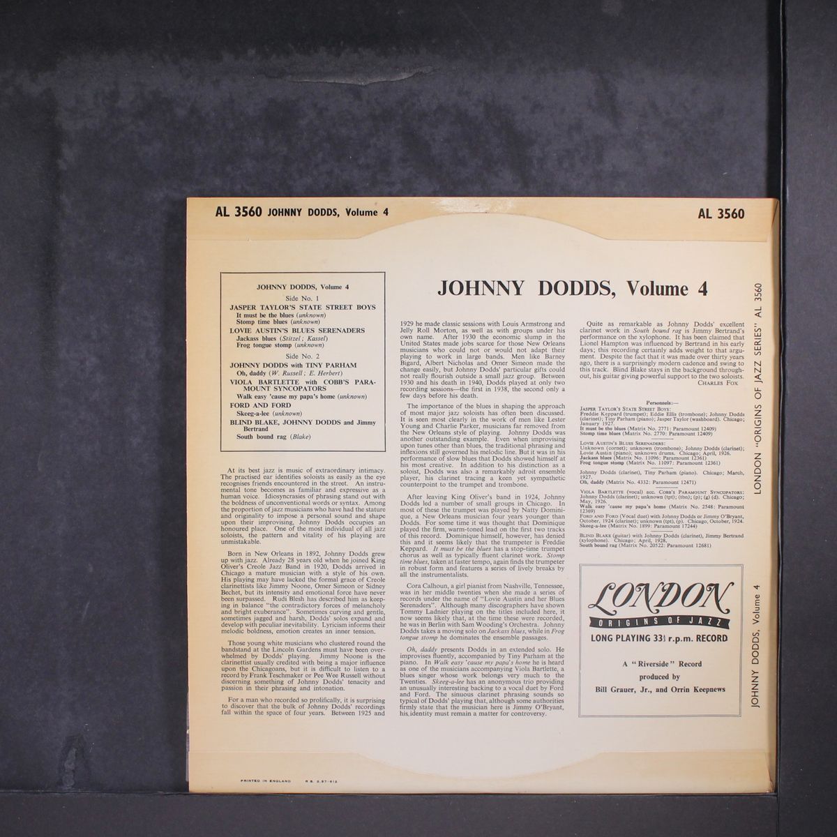 volume 4 by JOHNNY DODDS