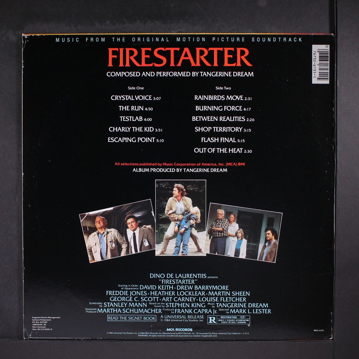 firestarter soundtrack by TANGERINE DREAM
