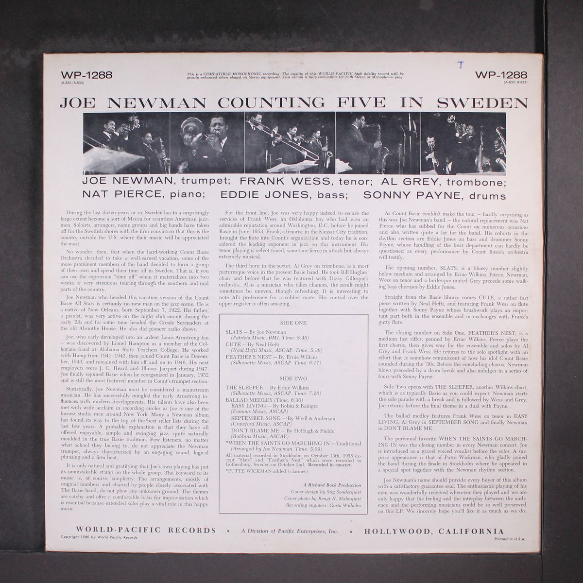 counting five in sweden by JOE NEWMAN