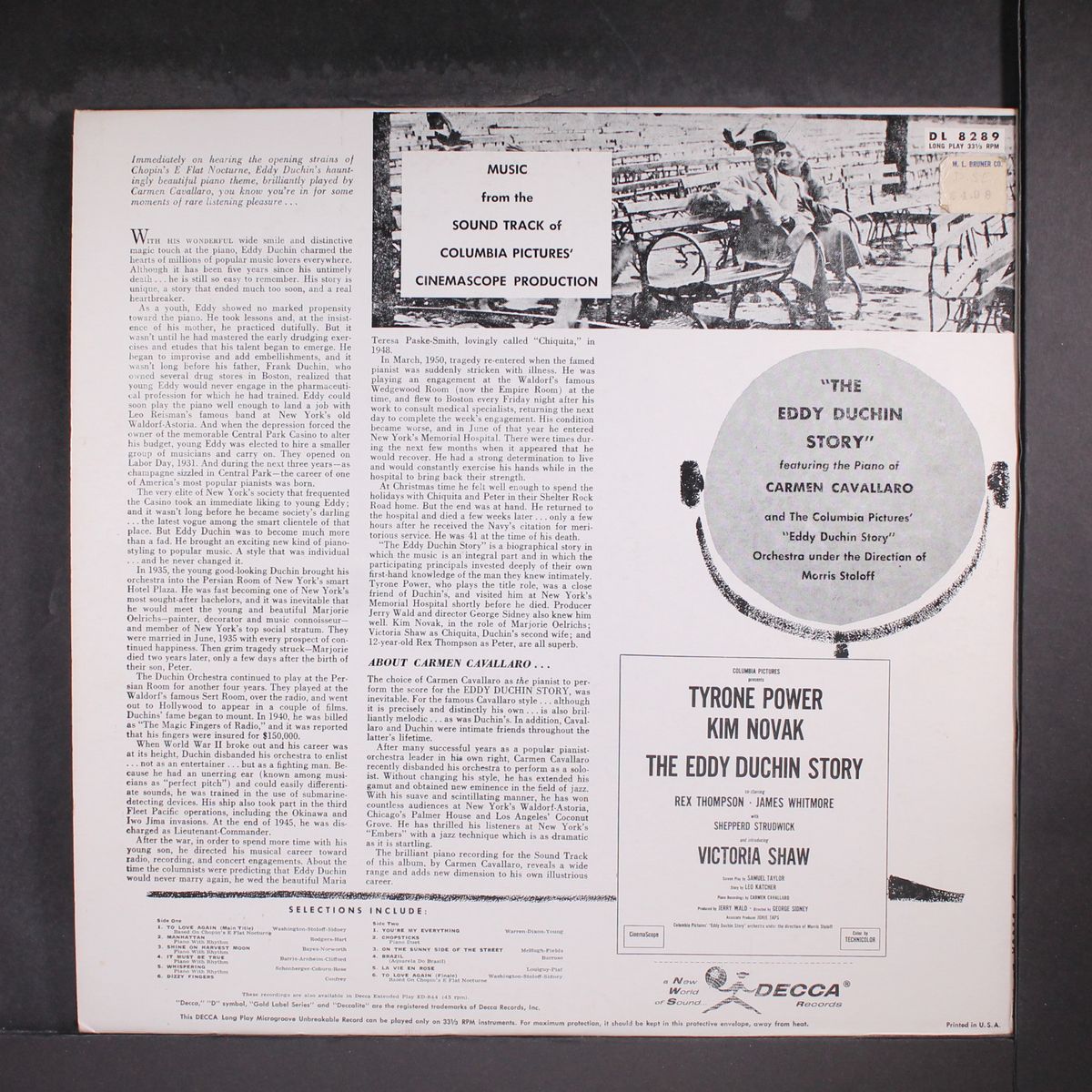 the eddy duchin story by SOUNDTRACK