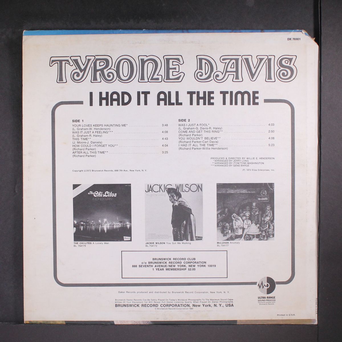 i had it all the time by TYRONE DAVIS