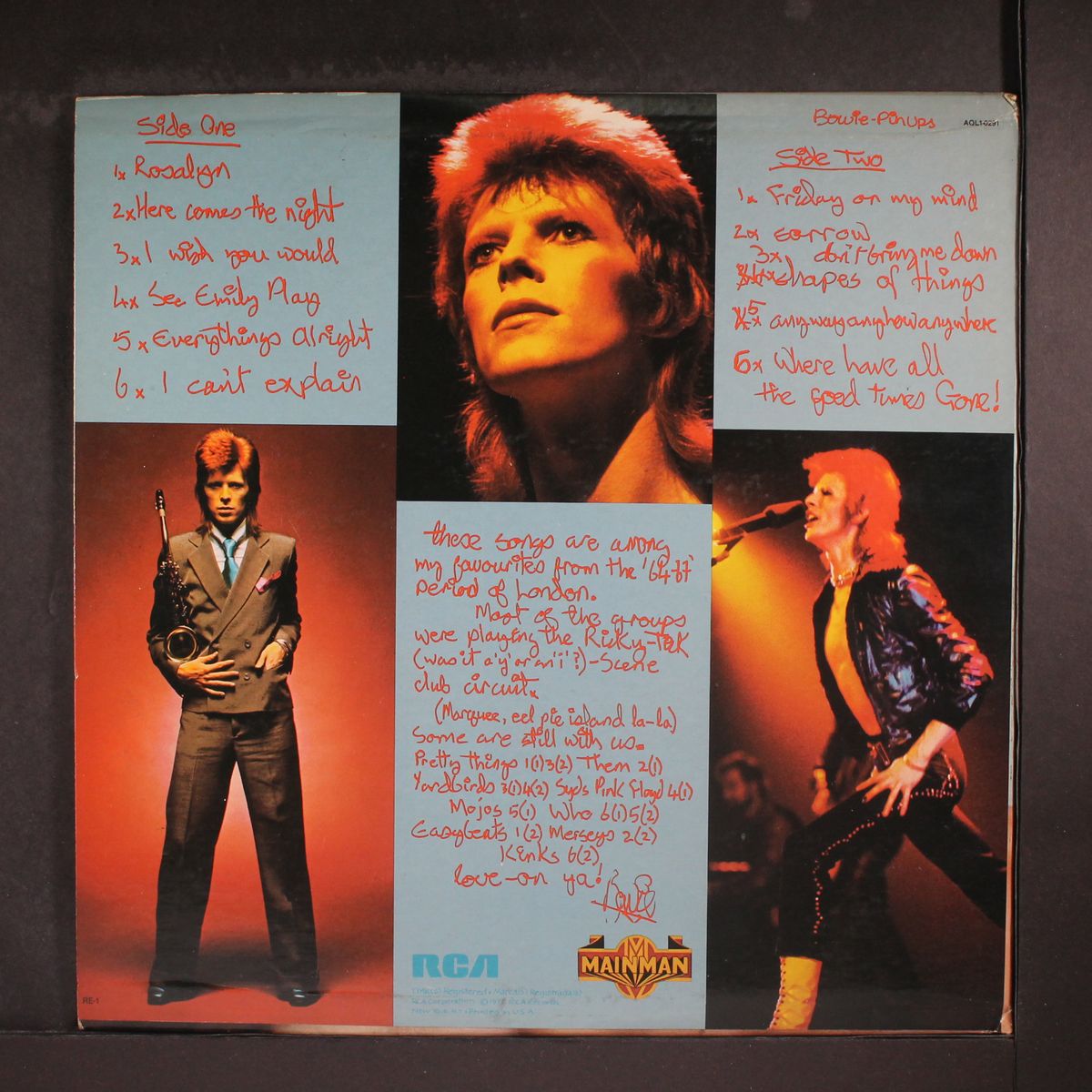 pin ups by DAVID BOWIE