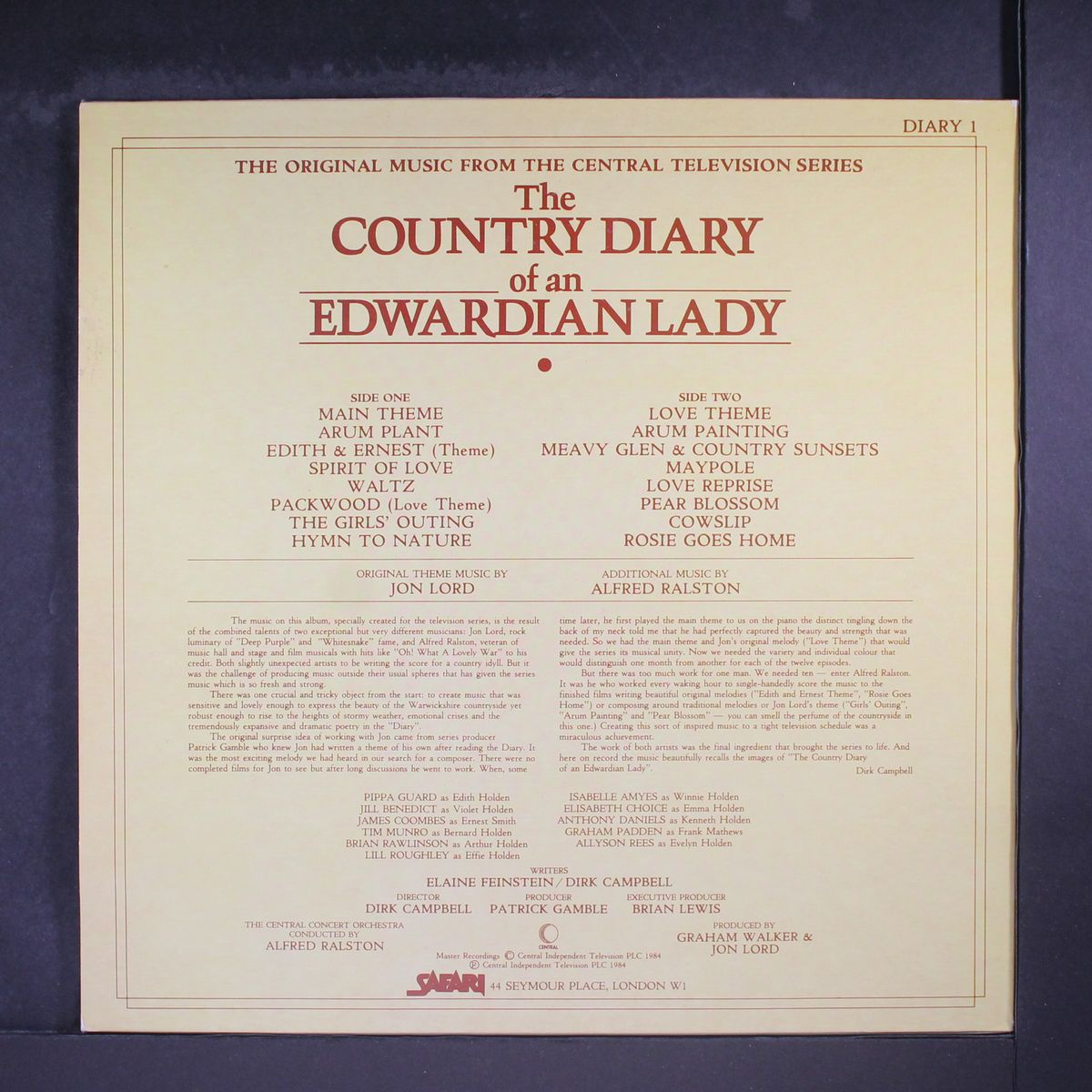 the country diary of an edwardian lady by JON LORD