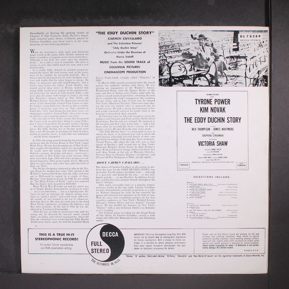 the eddy duchin story by SOUNDTRACK