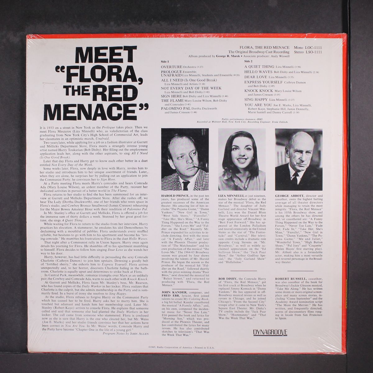 flora the red menace by ORIGINAL CAST