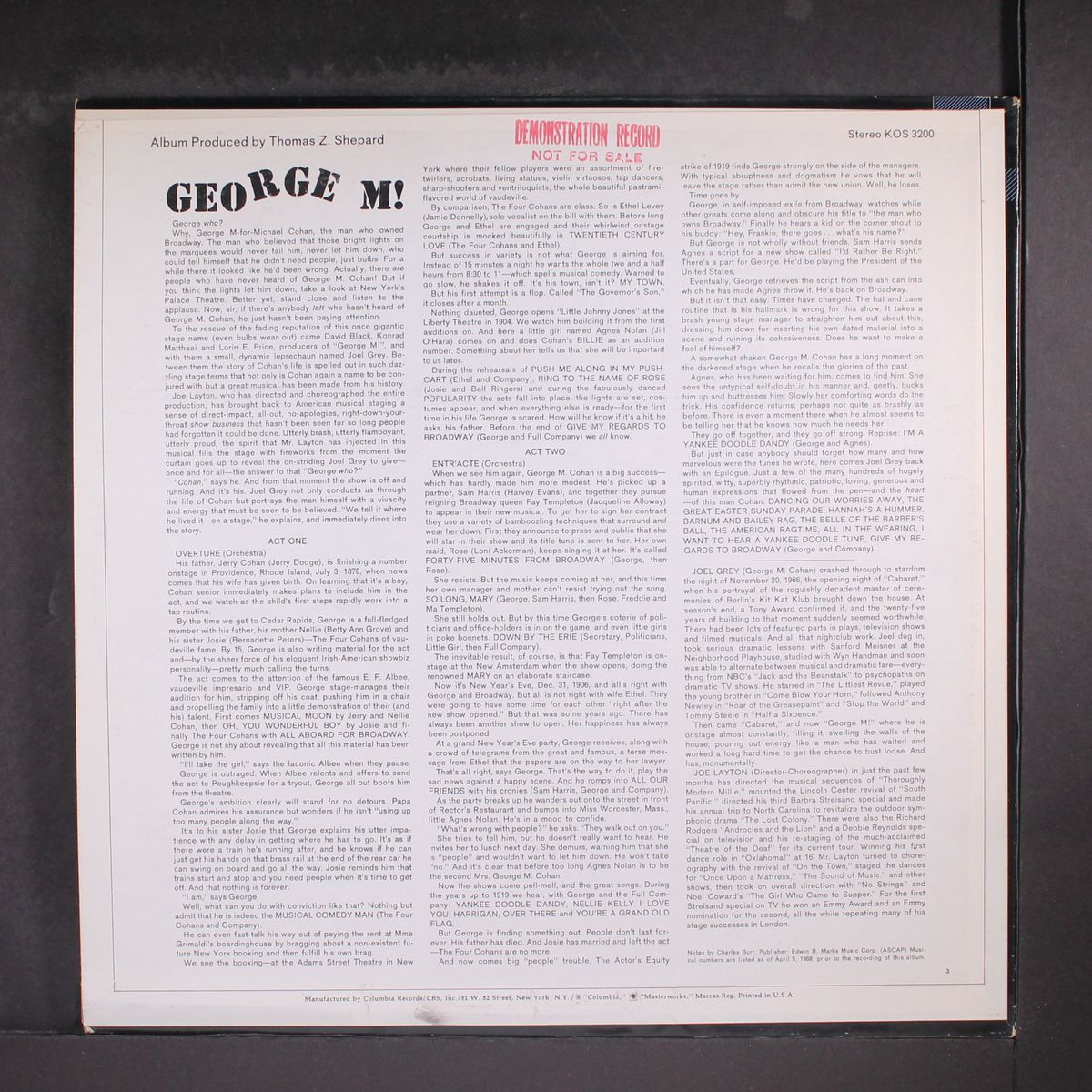 george m! by ORIGINAL CAST