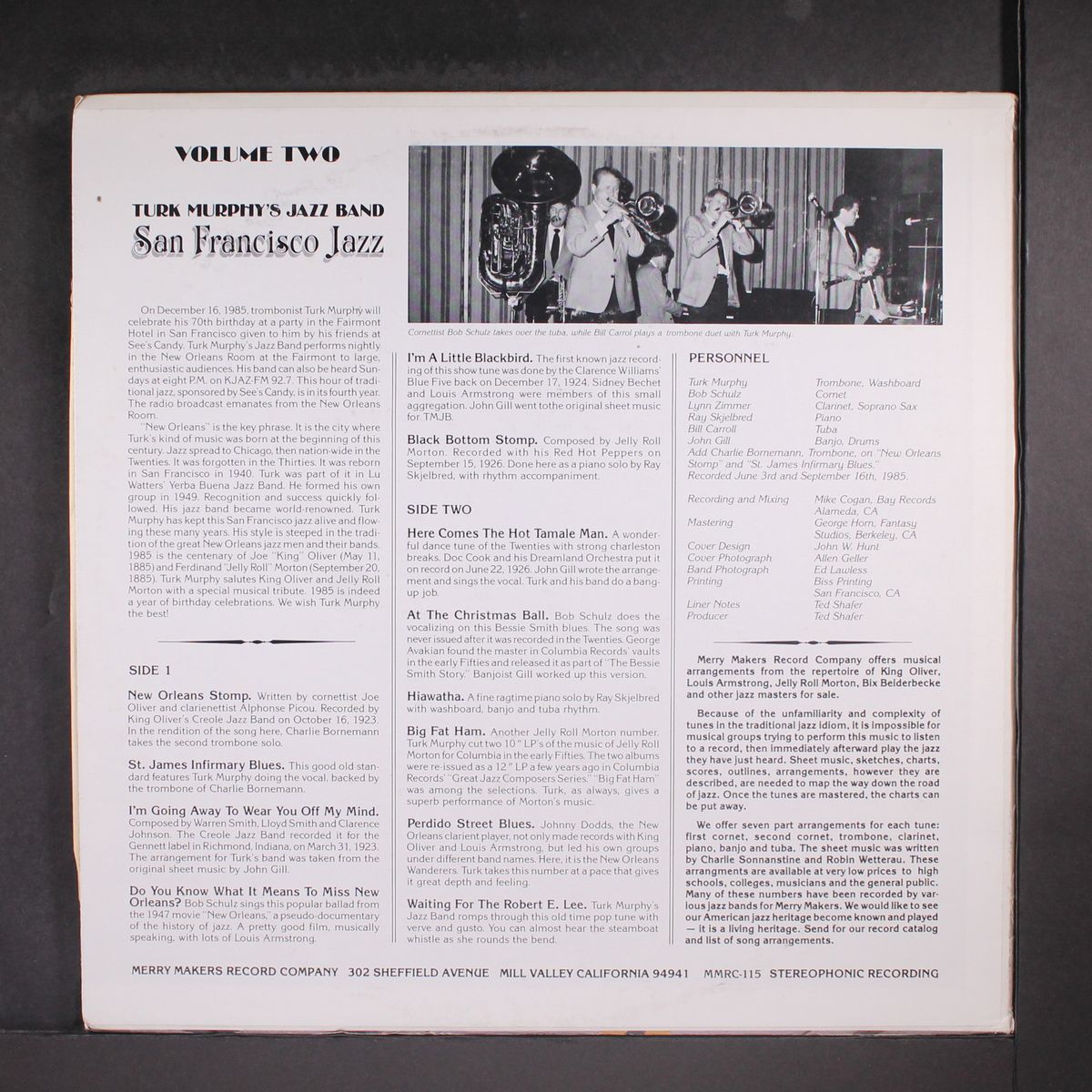 san francisco jazz vol. 2 by TURK MURPHY