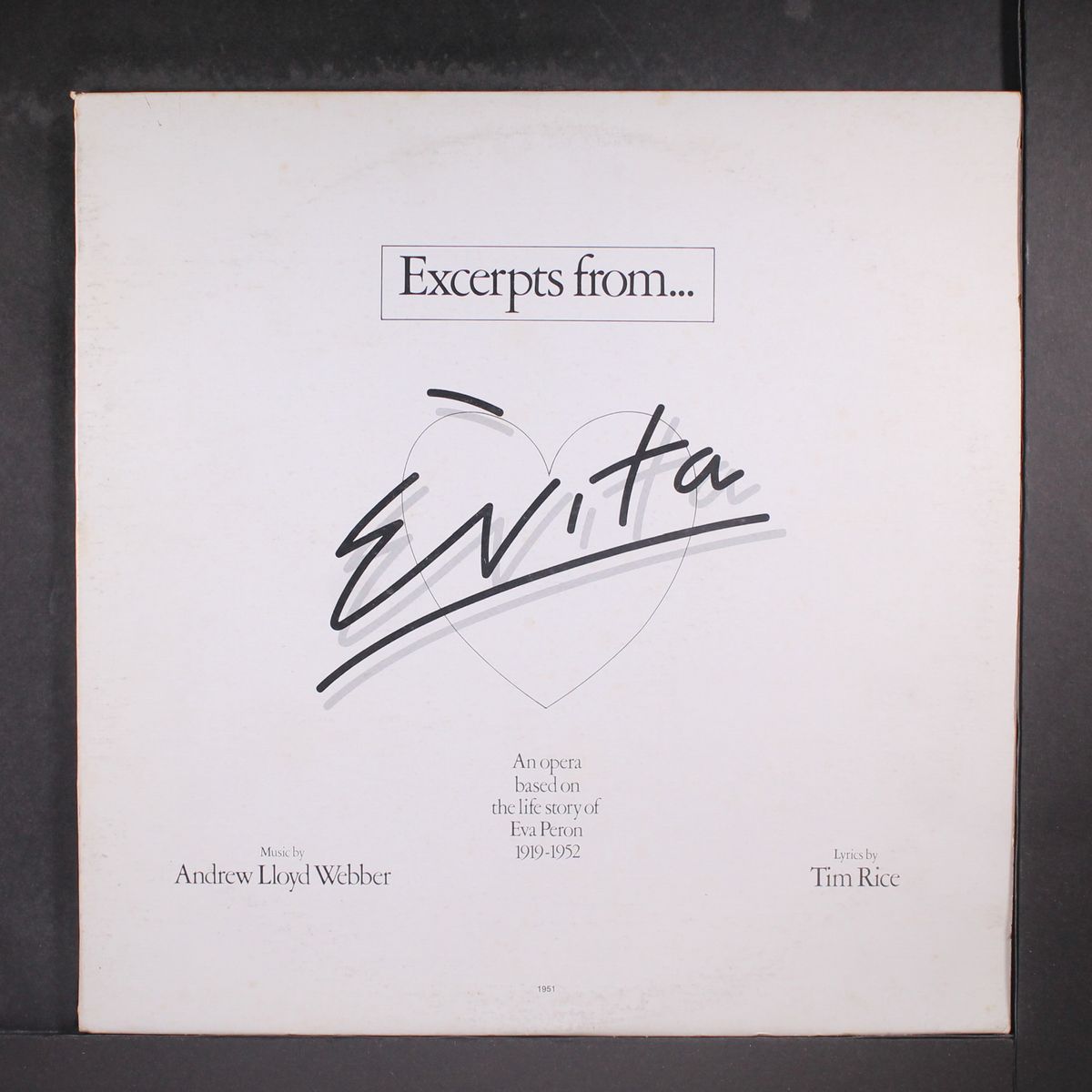 evita (excerpts from...) by SOUNDTRACK