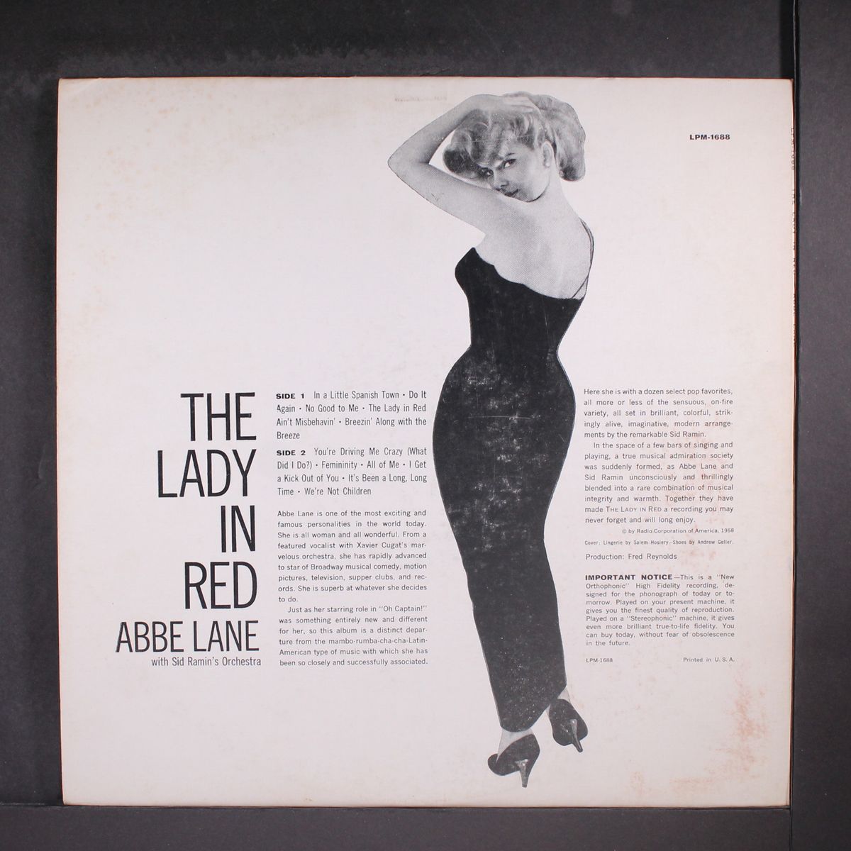 the lady in red by ABBE LANE