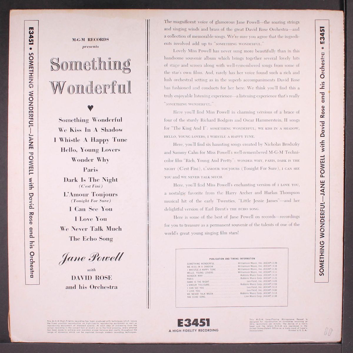 something wonderful by JANE POWELL