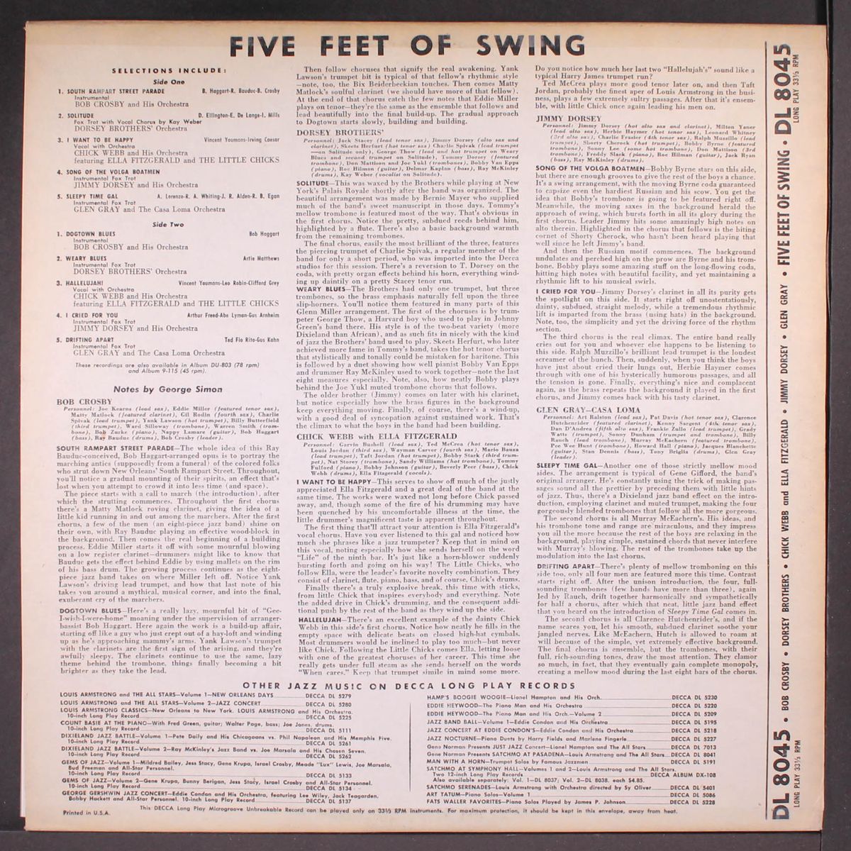 5 feet of swing by VARIOUS