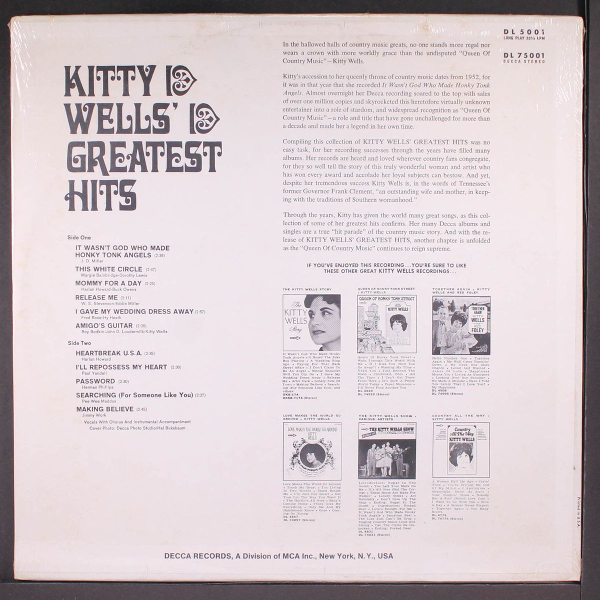 greatest hits by KITTY WELLS
