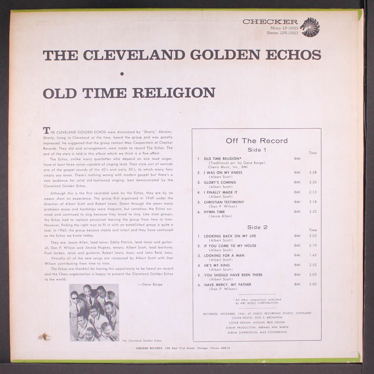 old time religion by CLEVELAND GOLDEN ECHOES