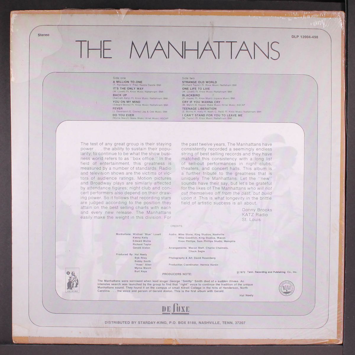 a million to one by MANHATTANS