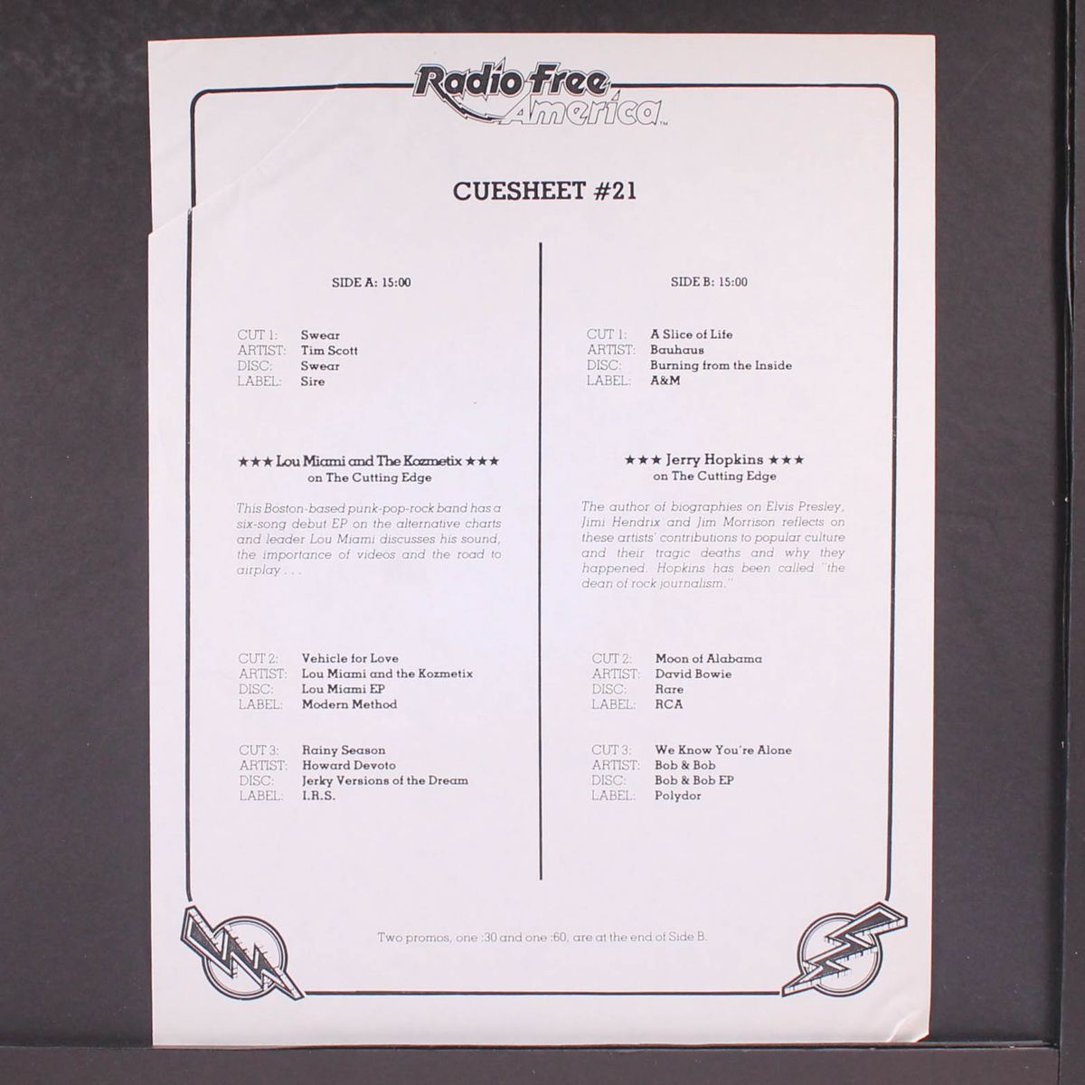 radio free america: volume 1, program 21 by VARIOUS