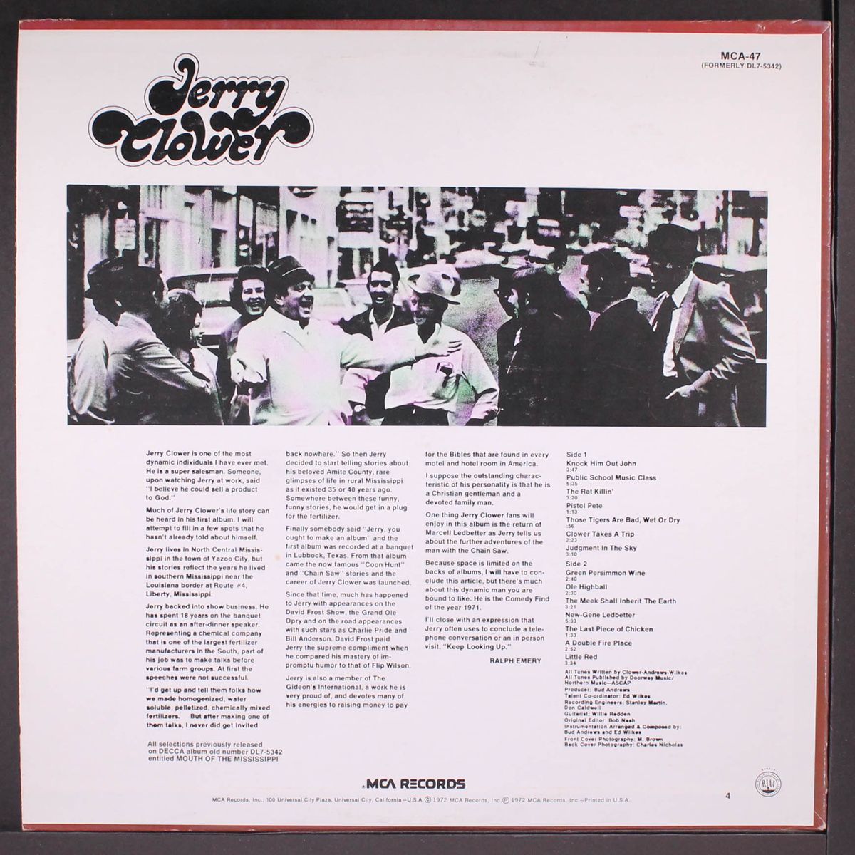mouth of mississippi by JERRY CLOWER