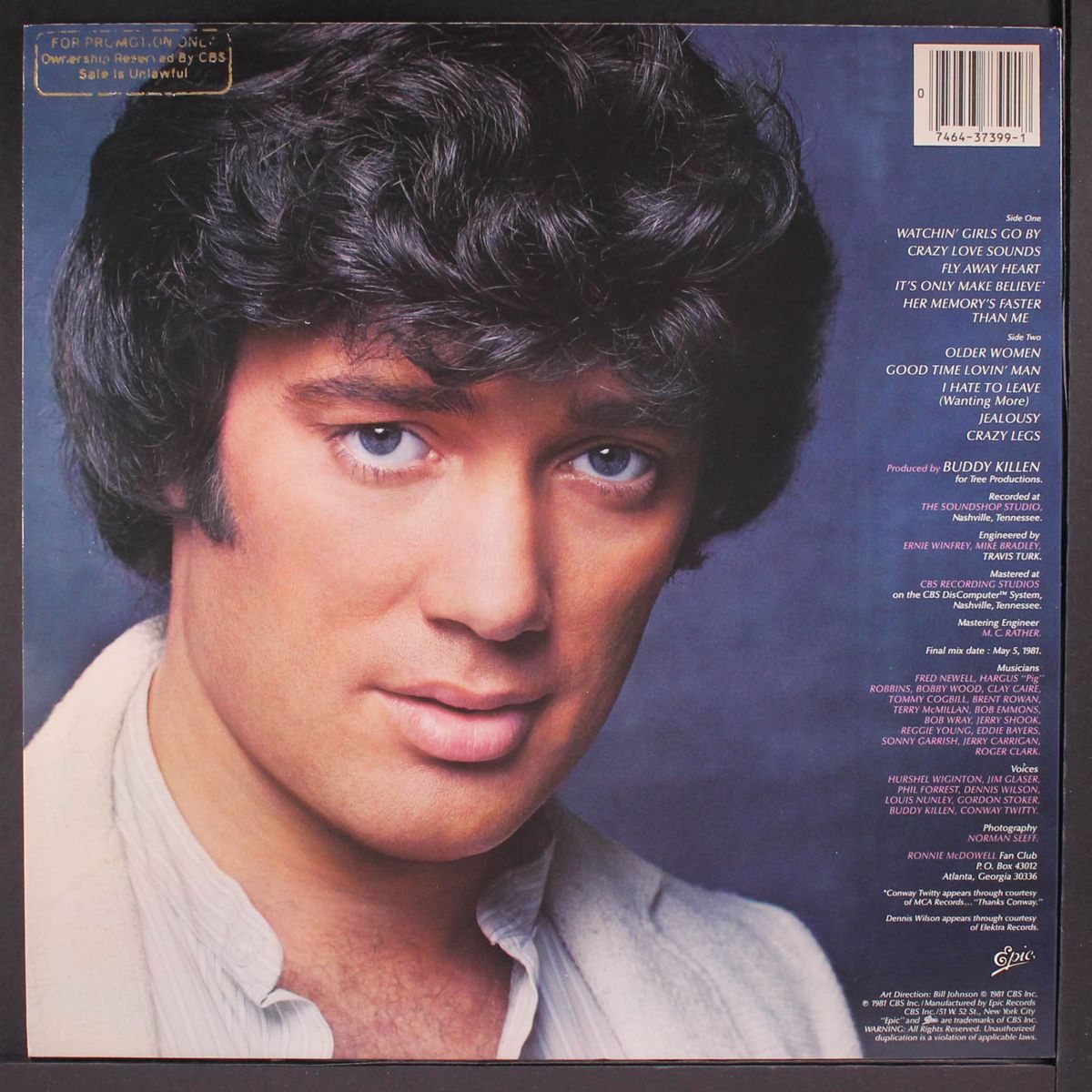good time lovin' man by RONNIE MCDOWELL