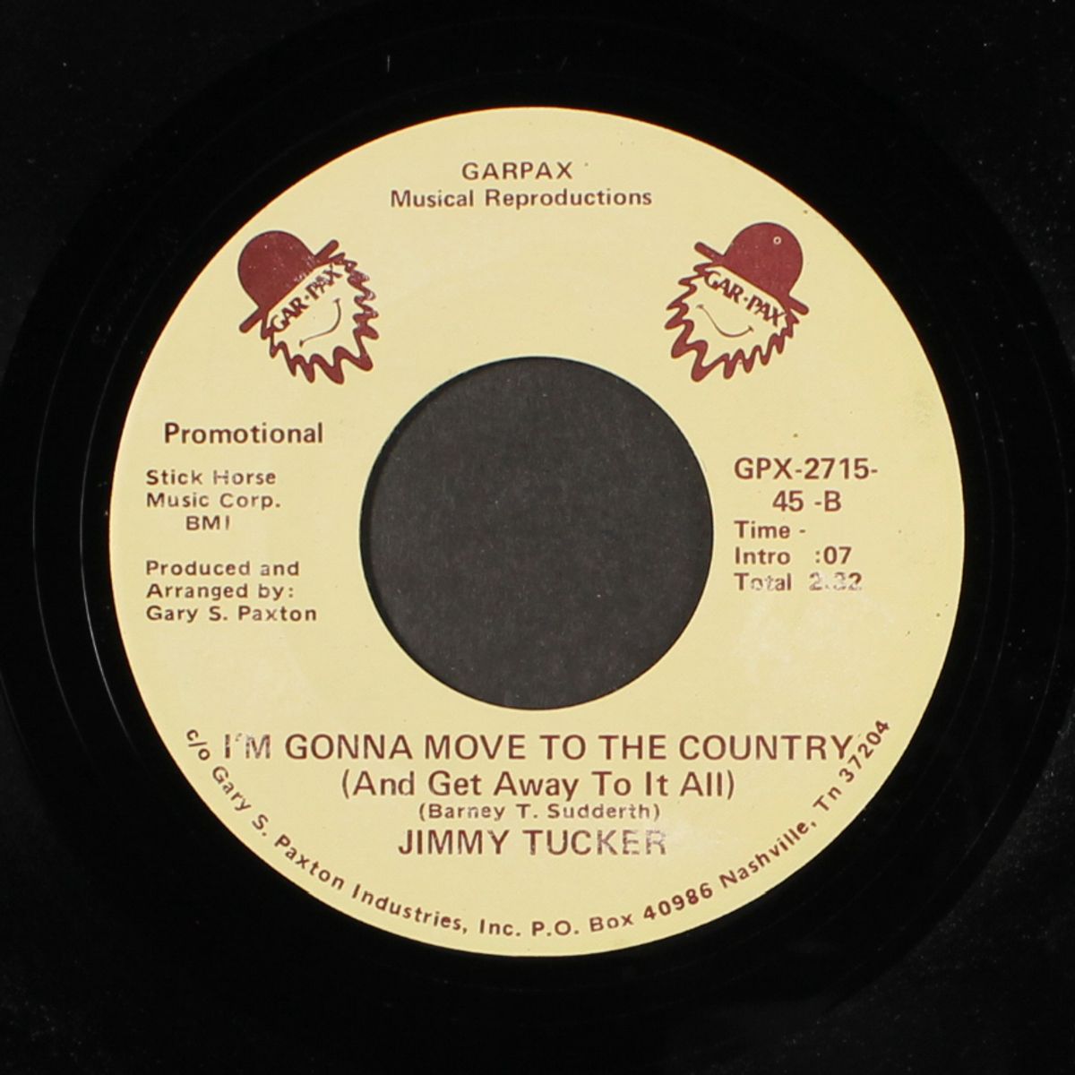 i'm gonna move to the country (and get away to it all) / sing me a wal by JIMMY TUCKER