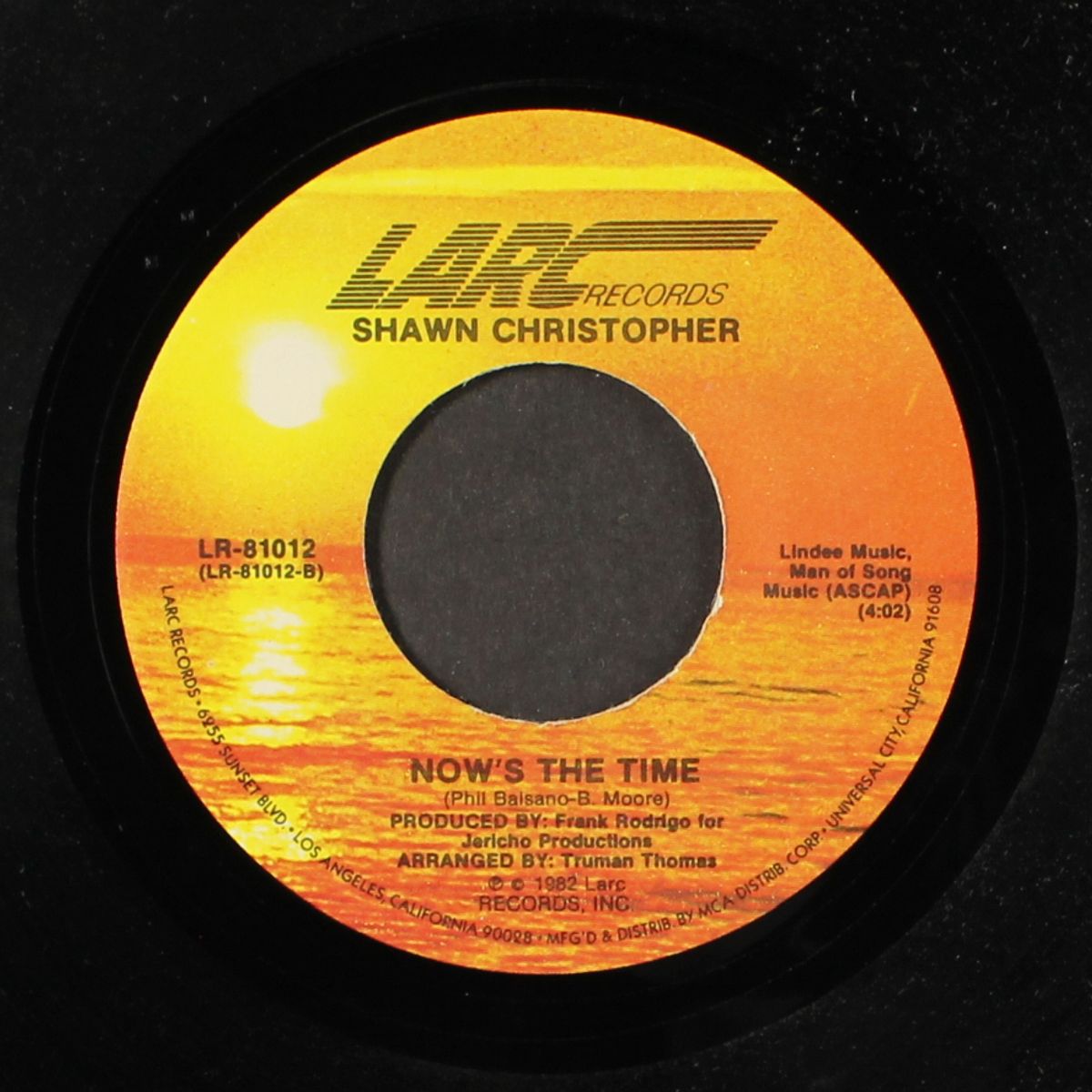 too late / now's the time by SHAWN CHRISTOPHER