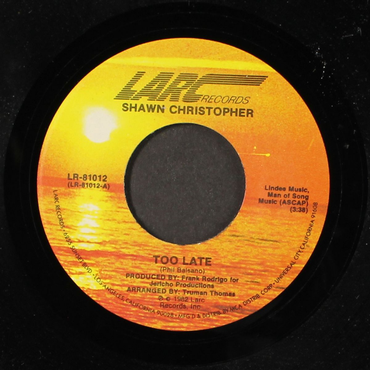 too late / now's the time by SHAWN CHRISTOPHER