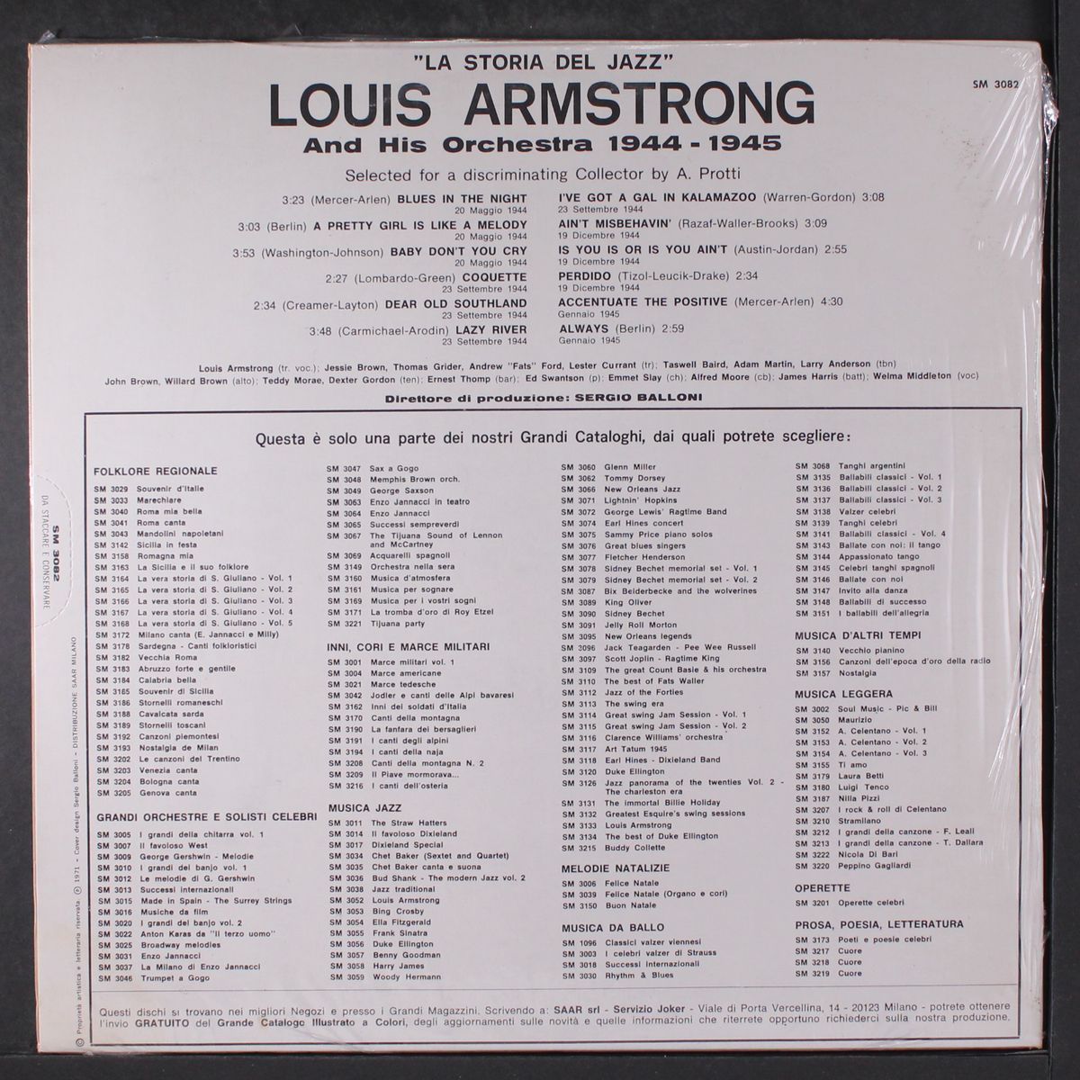 la storia del jazz, 1944-1945 by LOUIS ARMSTRONG