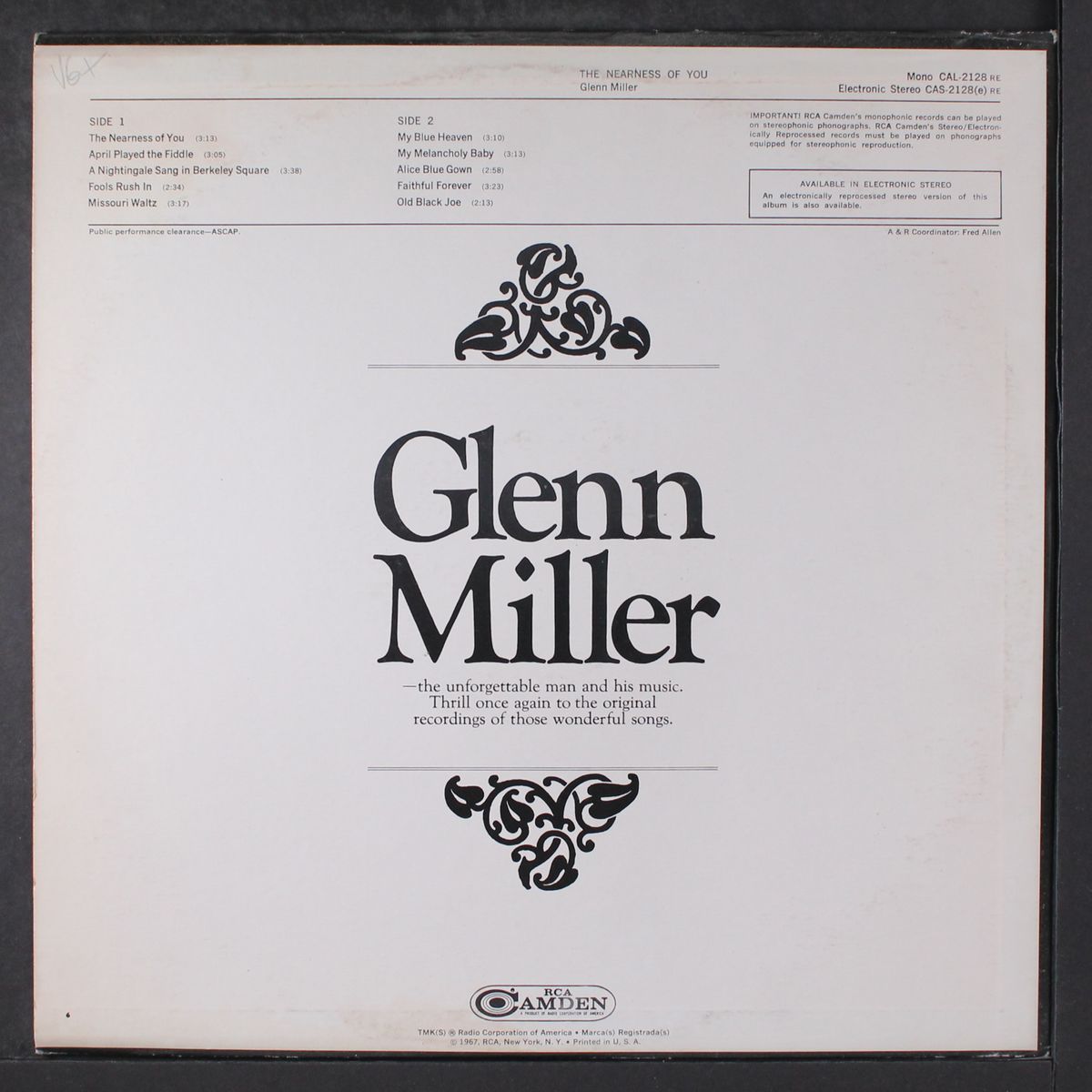 the nearness of you by GLENN MILLER