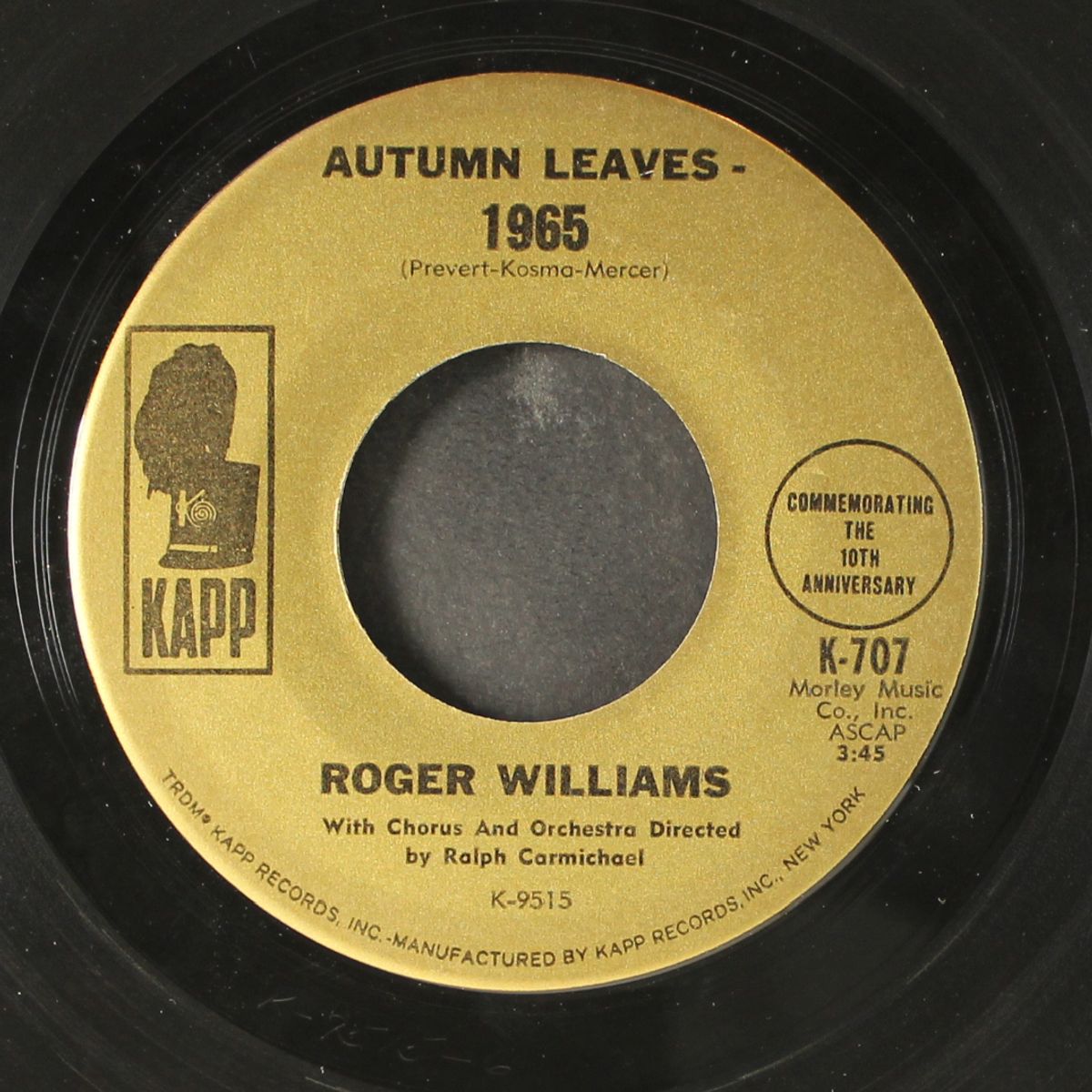 autumn leaves - 1965 / 1955 by ROGER WILLIAMS