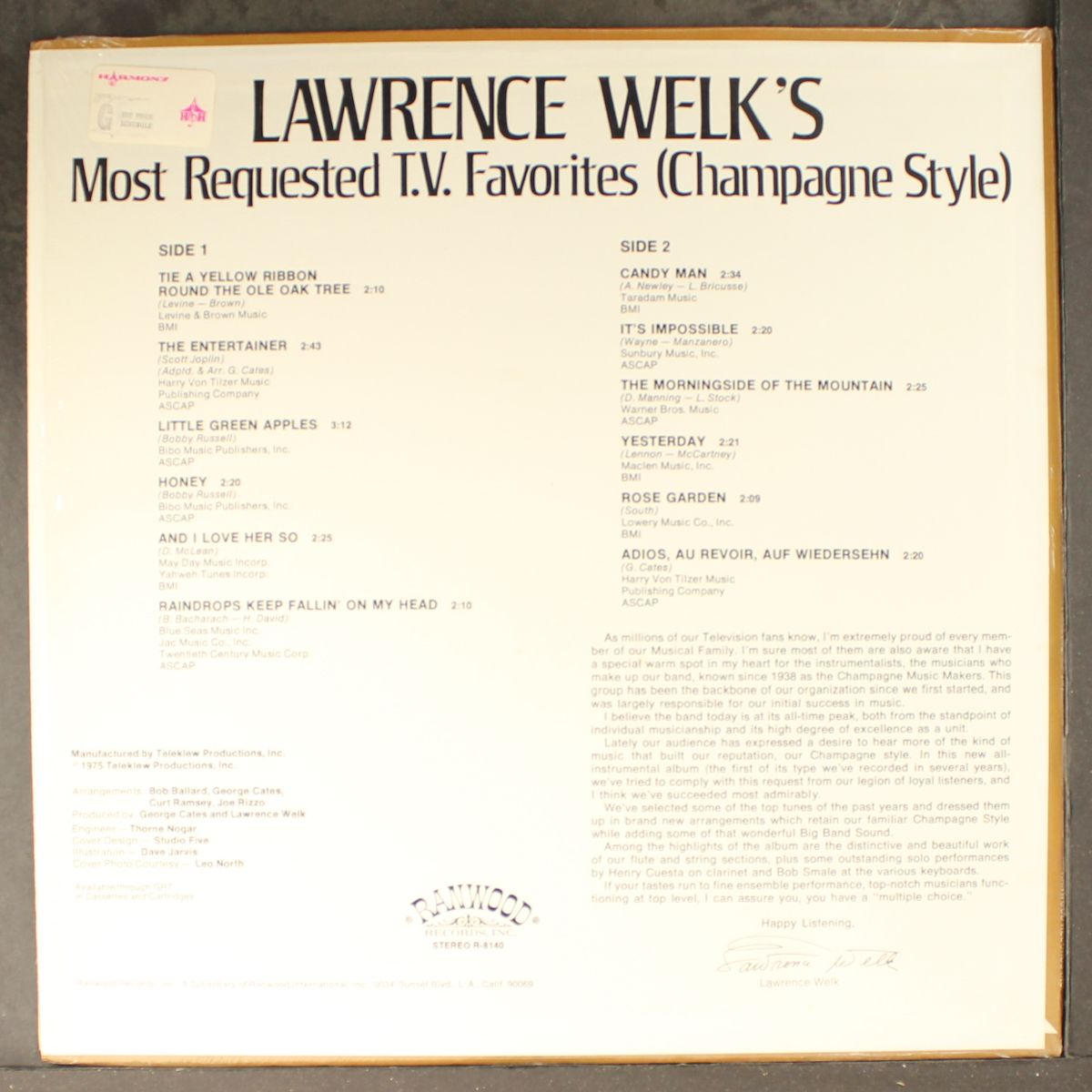 most requested t.v. favorites (champagne style) by LAWRENCE WELK