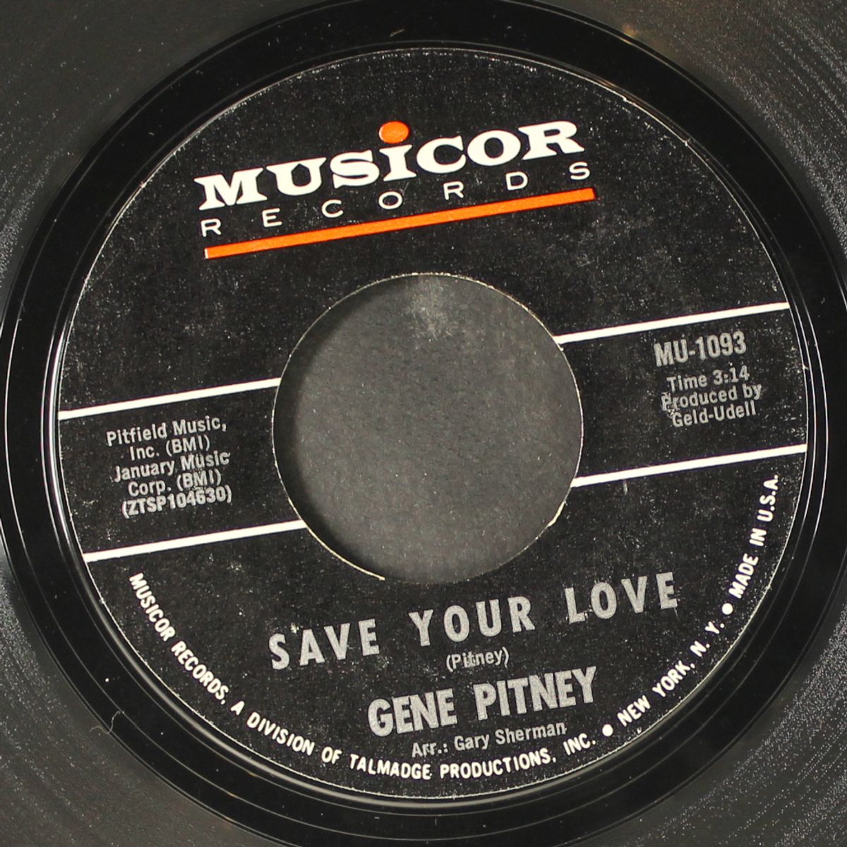 last chance to turn around / save your love by GENE PITNEY