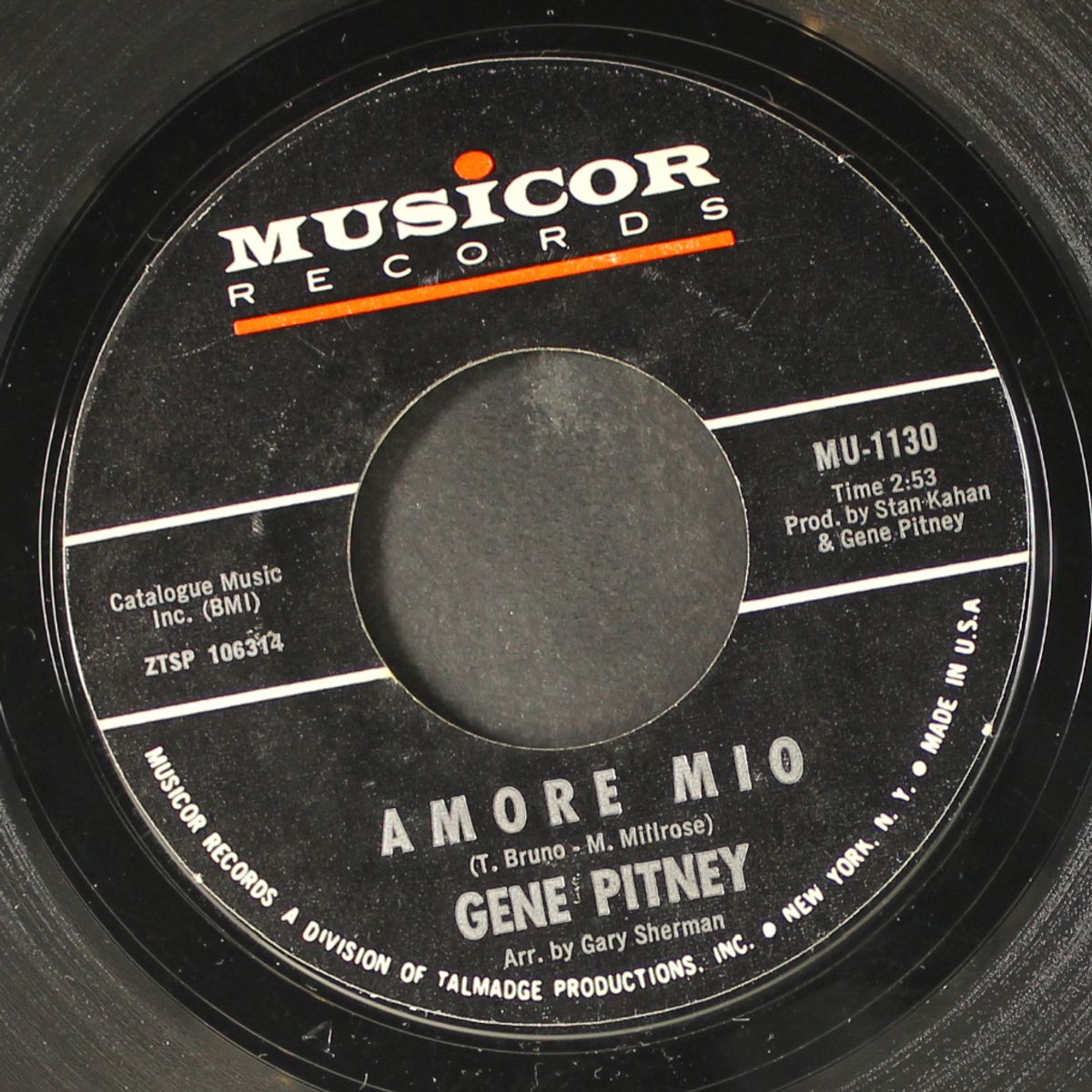 princess in rags / amore mio by GENE PITNEY