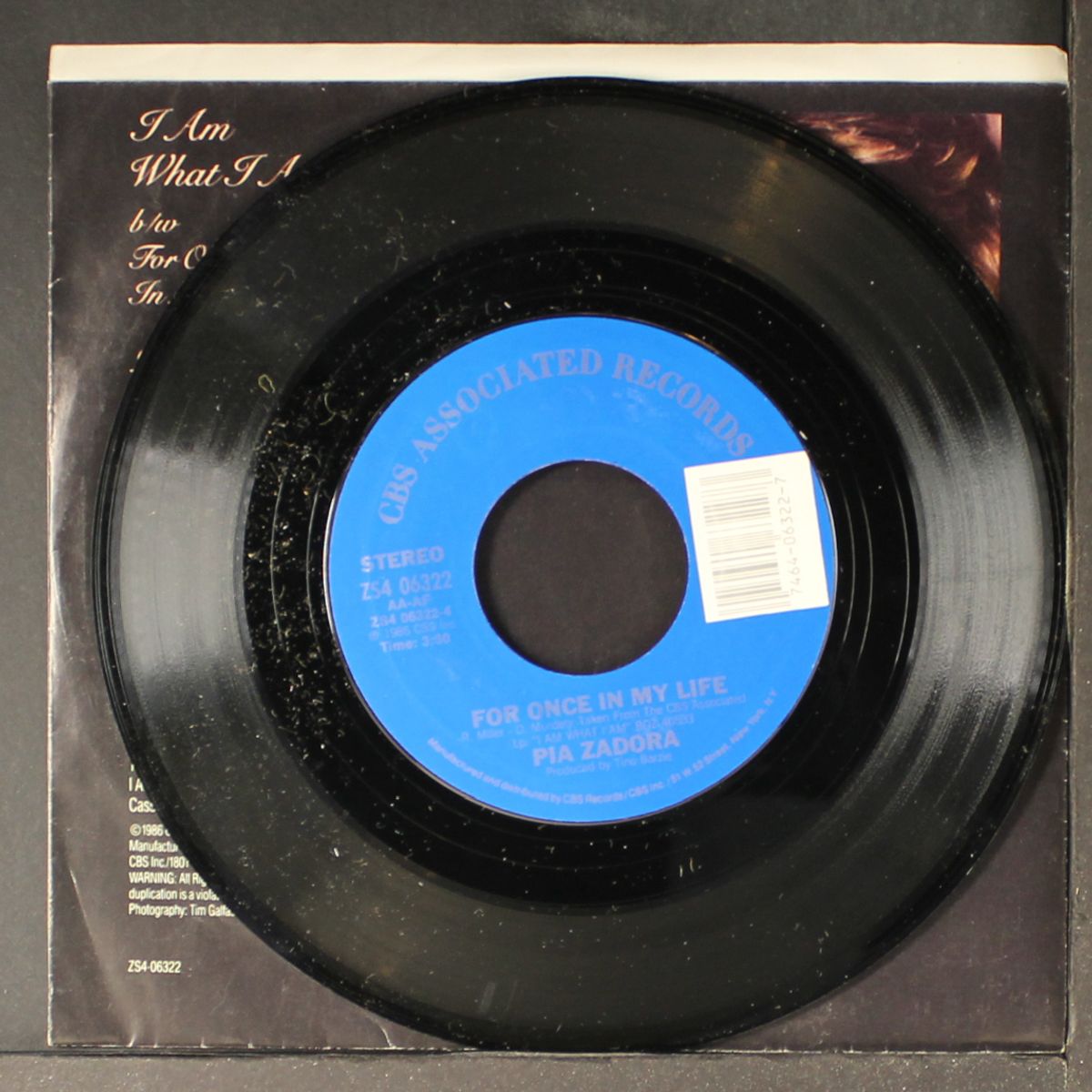 i am what i am / for once in my life by PIA ZADORA