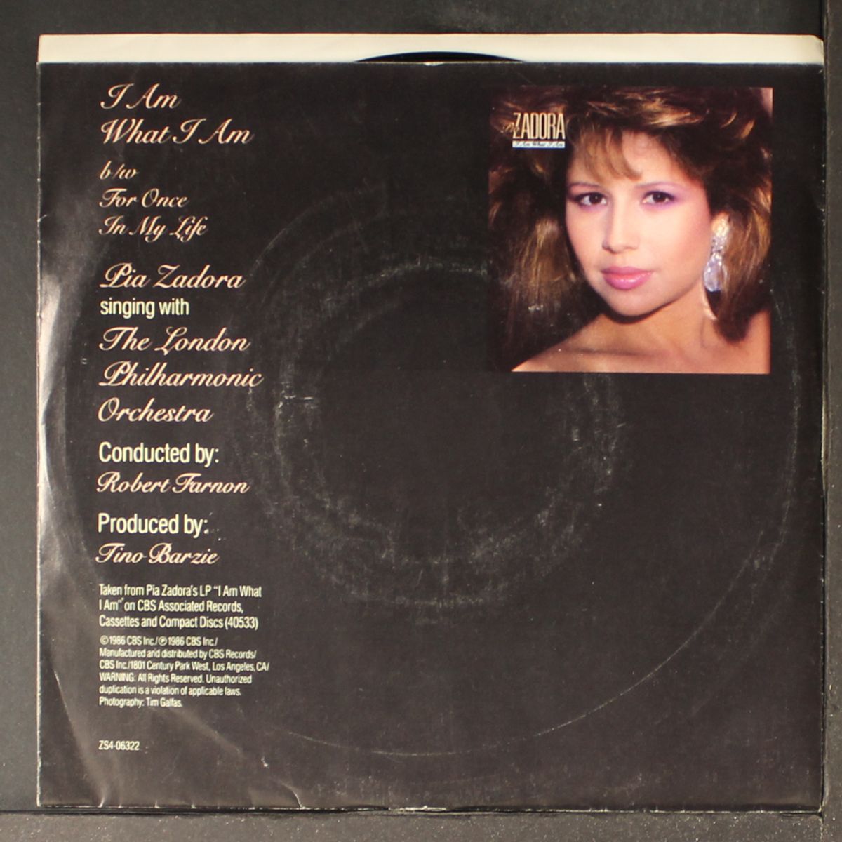 i am what i am / for once in my life by PIA ZADORA