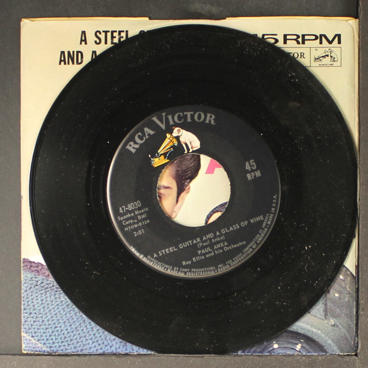 a steel guitar and a glass of wne by PAUL ANKA