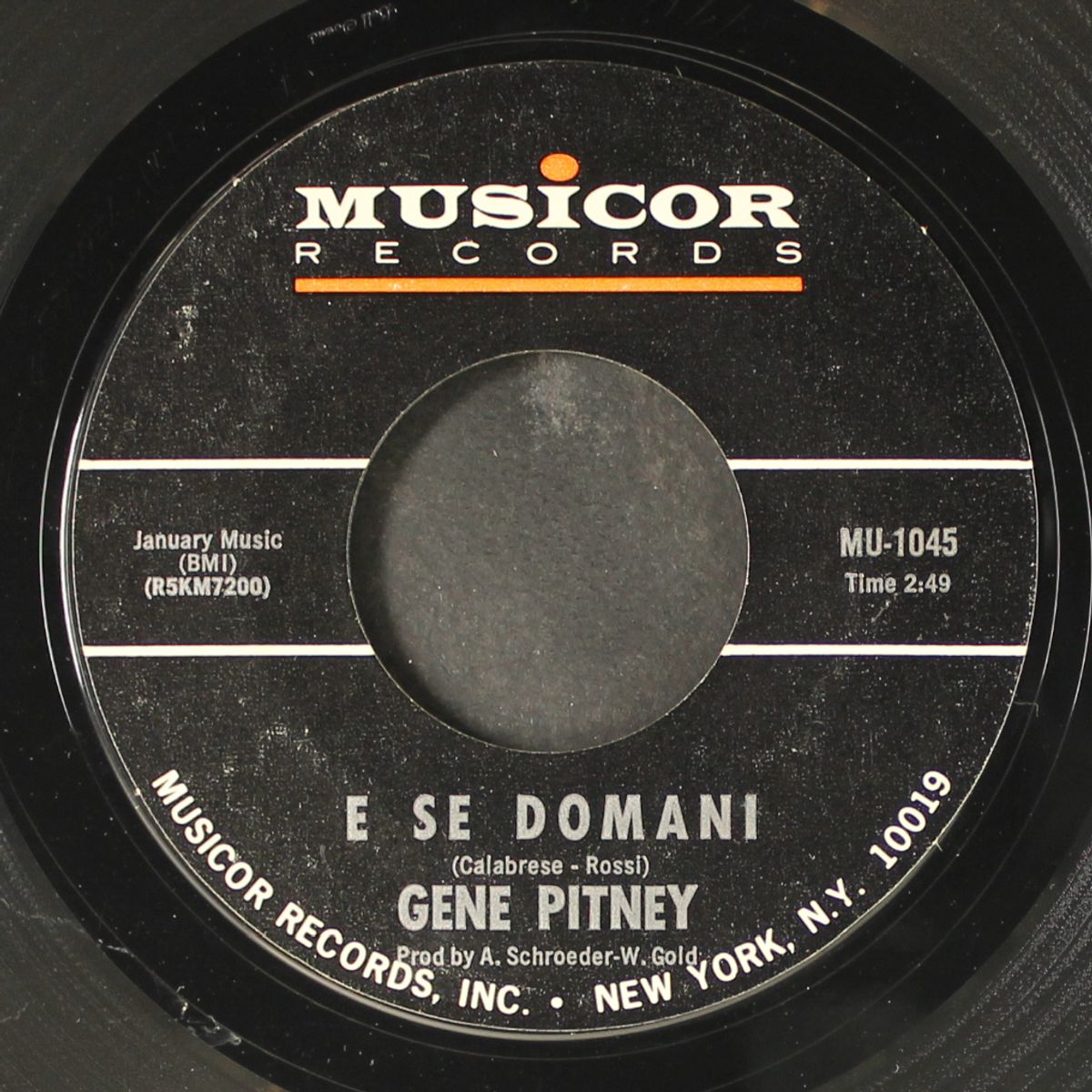 i'm gonna be strong / e se domani by GENE PITNEY