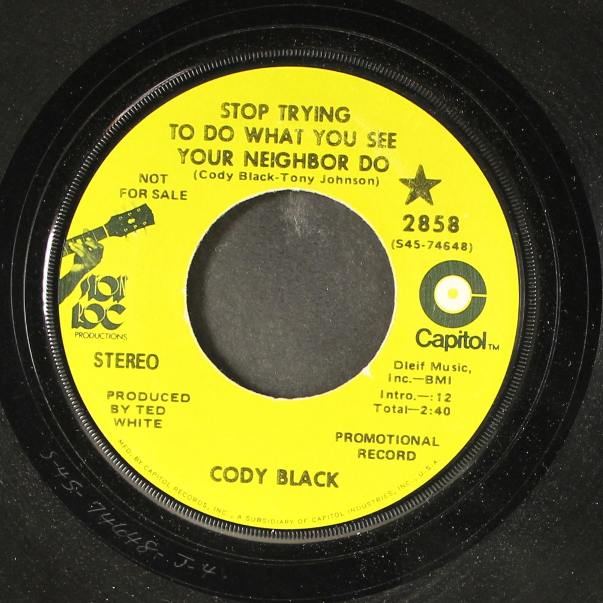 stop trying to do what you see your neighbor do / ain't no love like your love by CODY BLACK