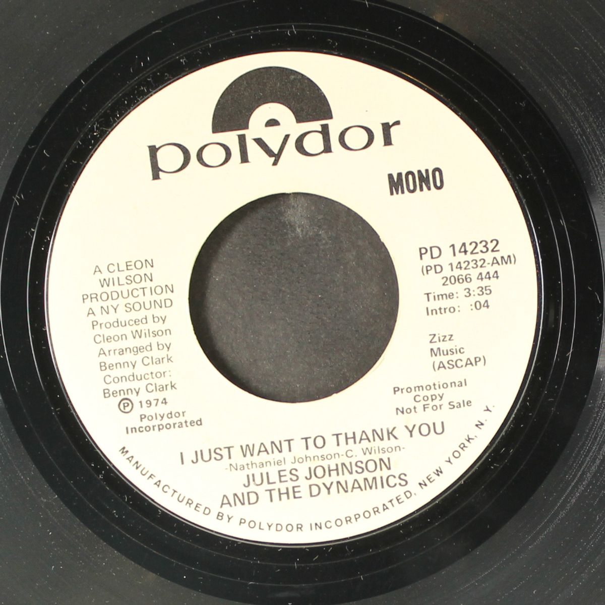 i just want to thank you / mono by JULES JOHNSON & DYNAMICS