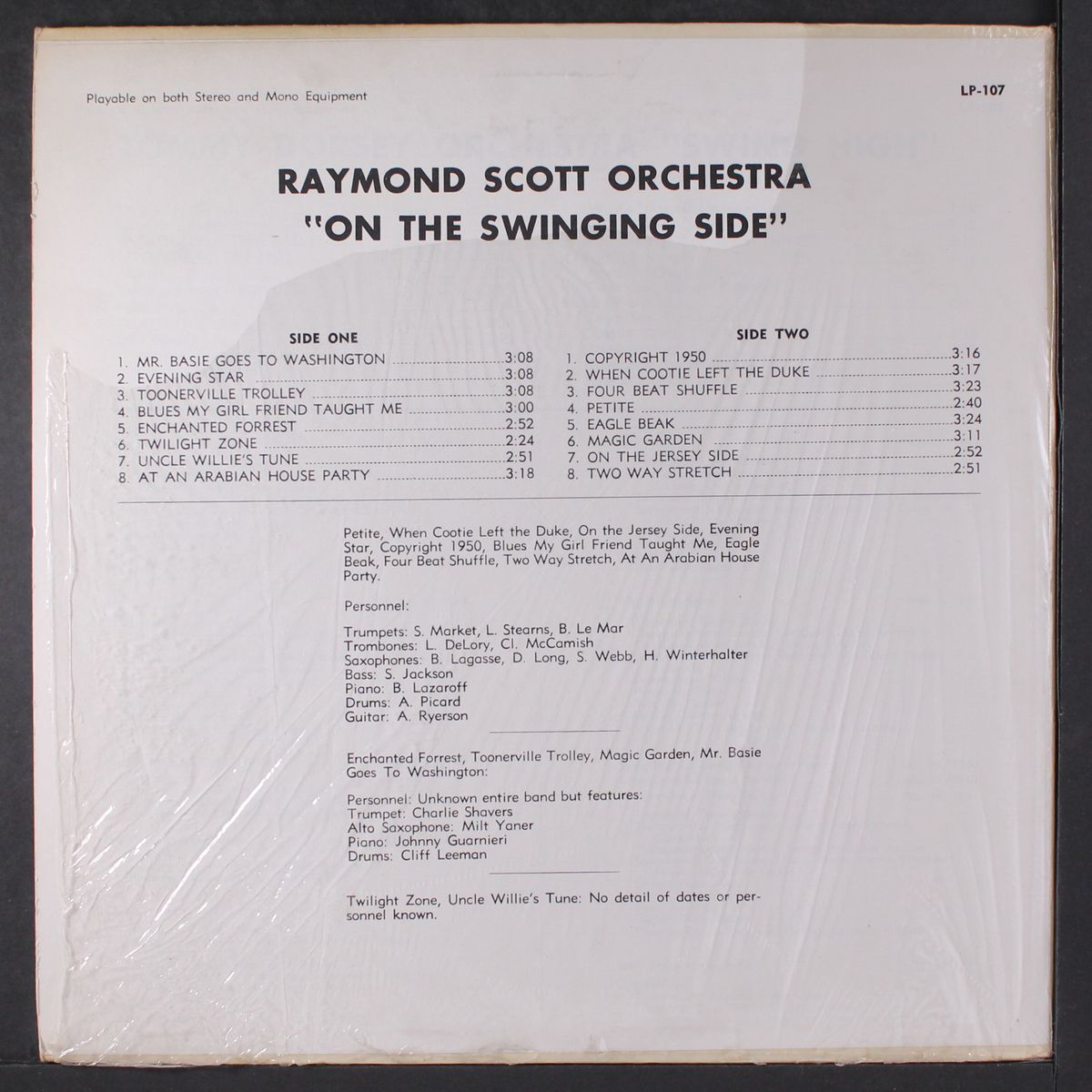 on the swinging side by RAYMOND SCOTT
