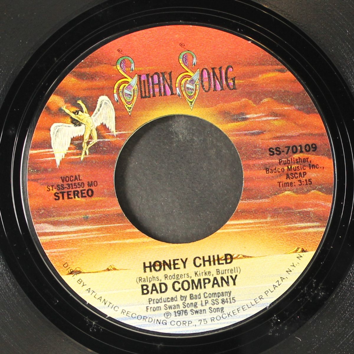 honey child / fade away by BAD COMPANY