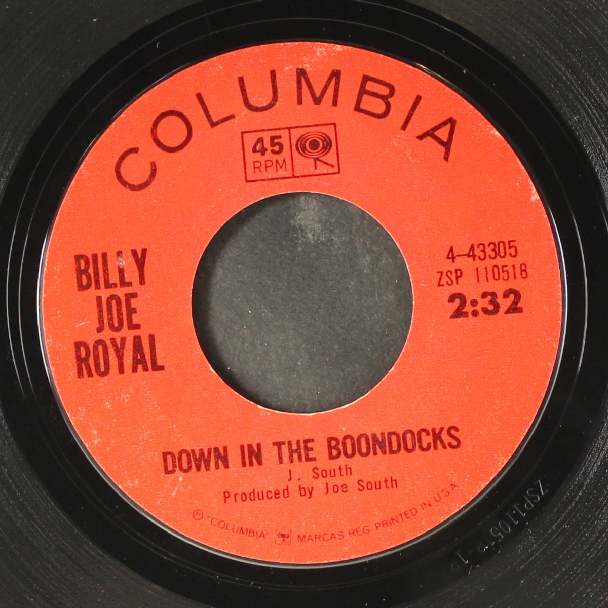 down in the boondocks by BILLY JOE ROYAL