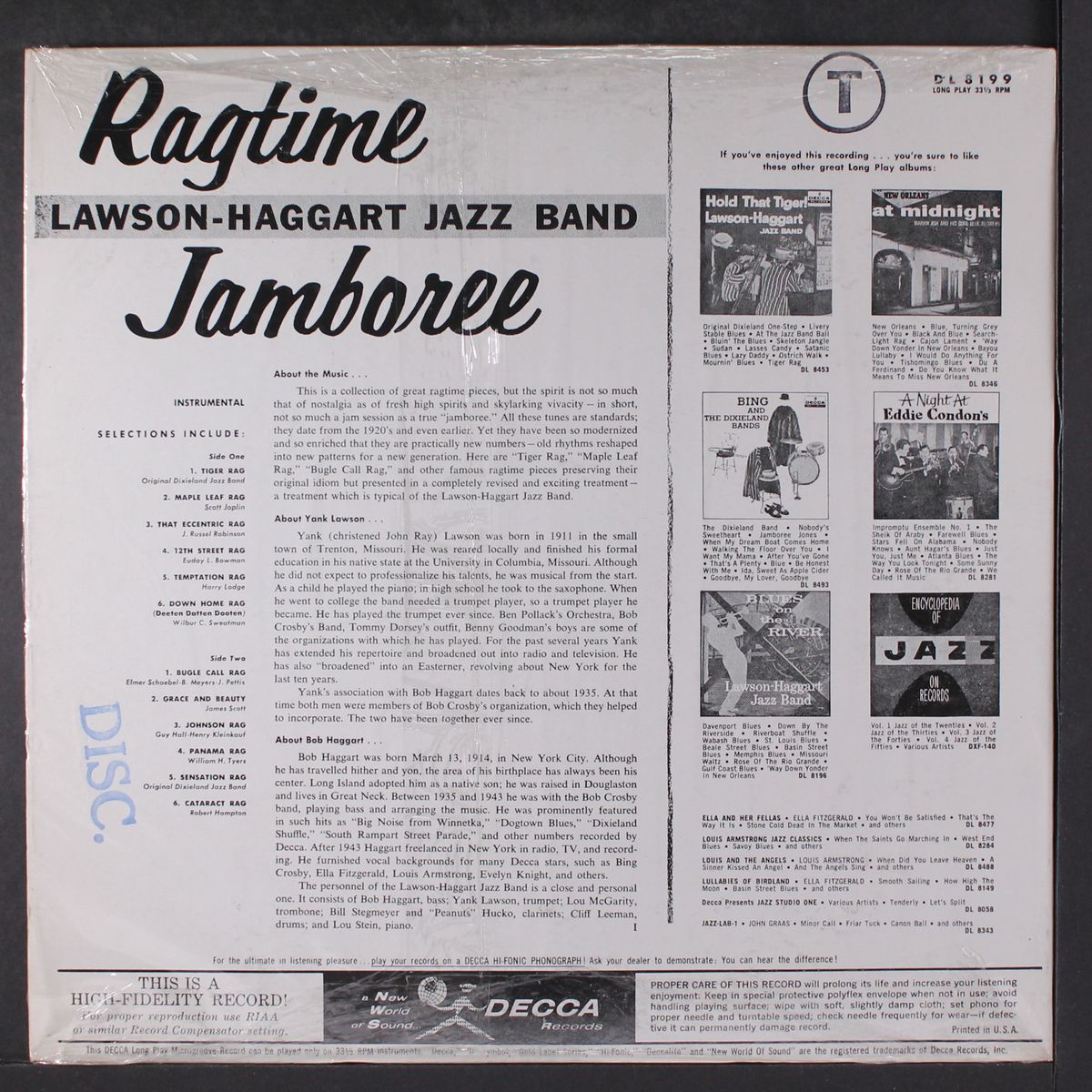 ragtime jamboree by LAWSON-HAGGART BAND